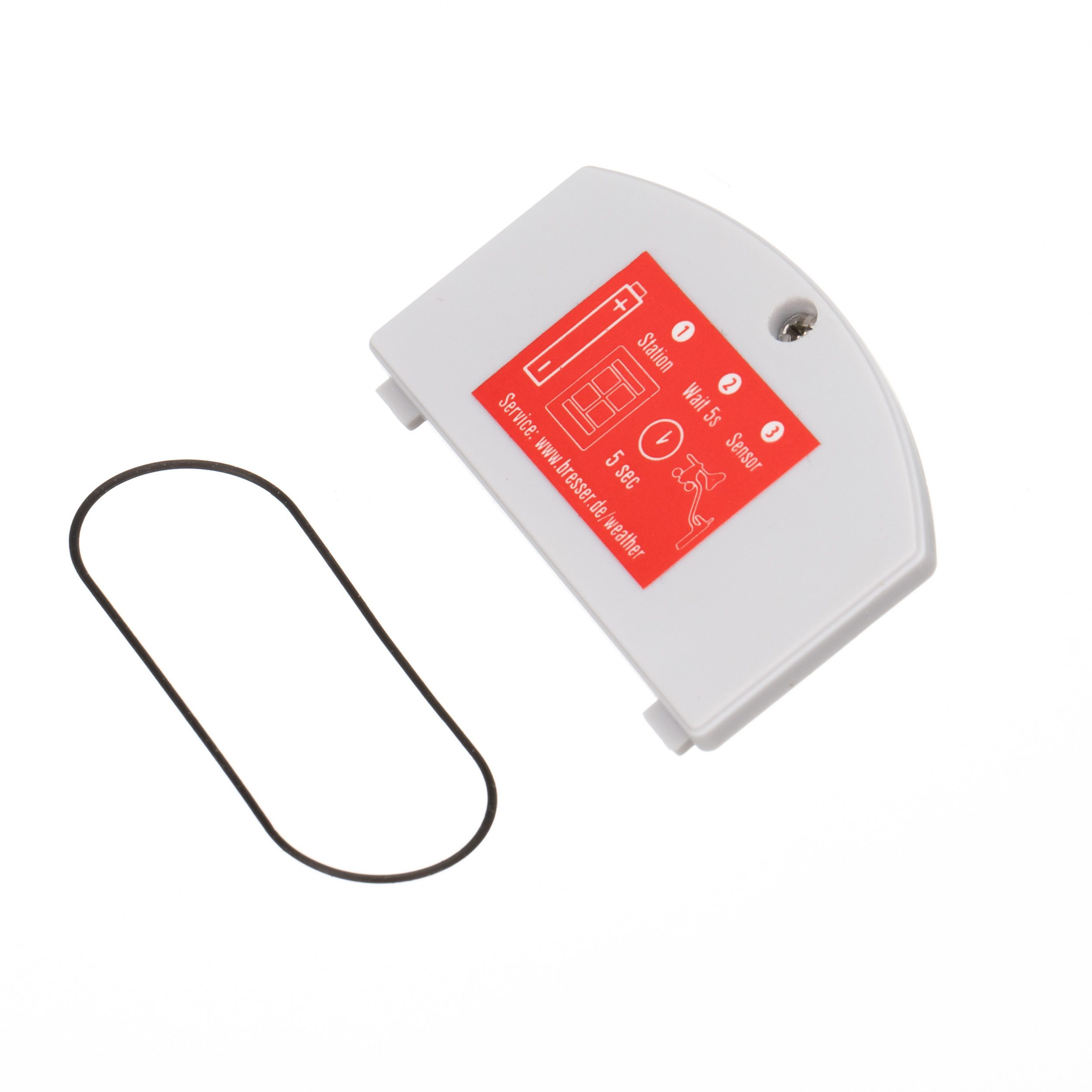 BRESSER Batteriefachabdeckung mit Gummiring für 5-in-1-Sensoren Wetterstation
