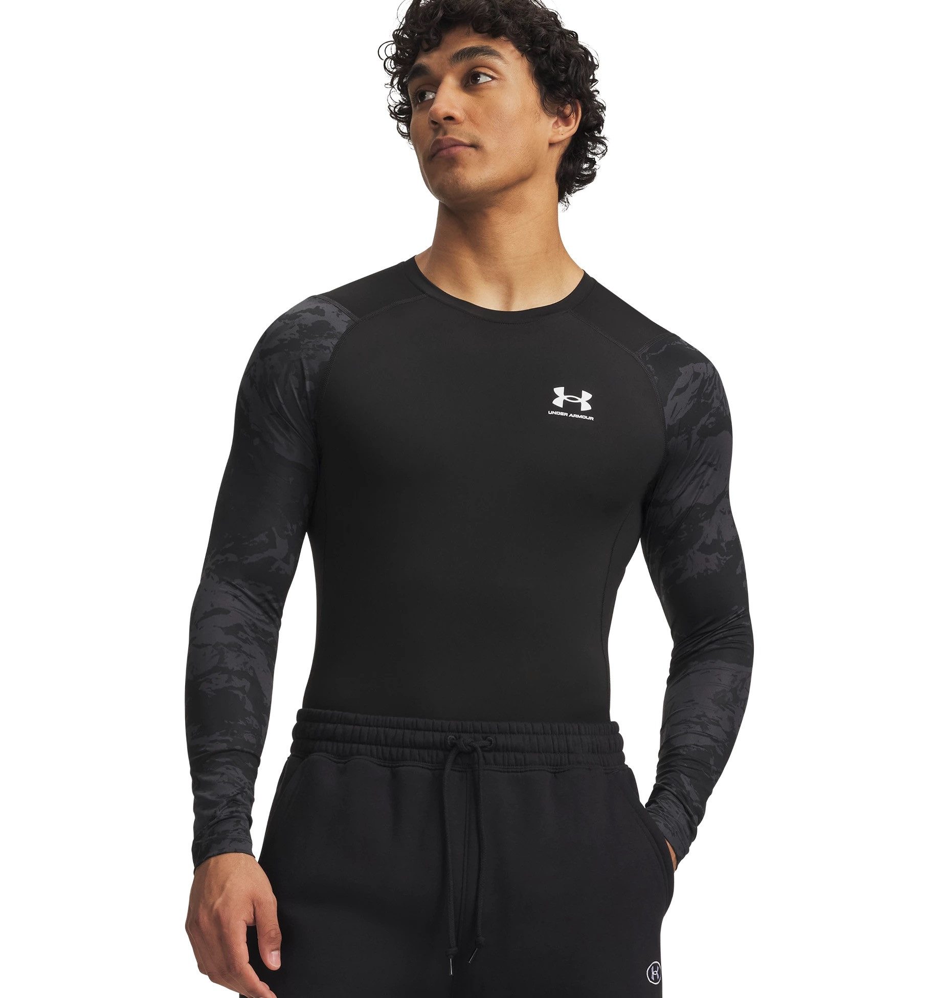 Under Armour® Trainingsshirt UA HG ARMOUR COMP CB LS atmungsaktiv, schnell trocknend, aus Polyester und Elasthan