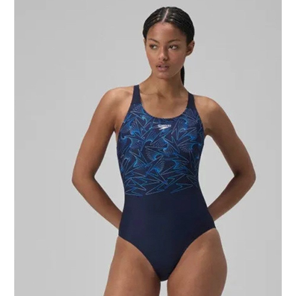 Speedo Badeanzug Speedo Damen Hyperboom Muscleback Badeanzug 8-0869418661 – navy