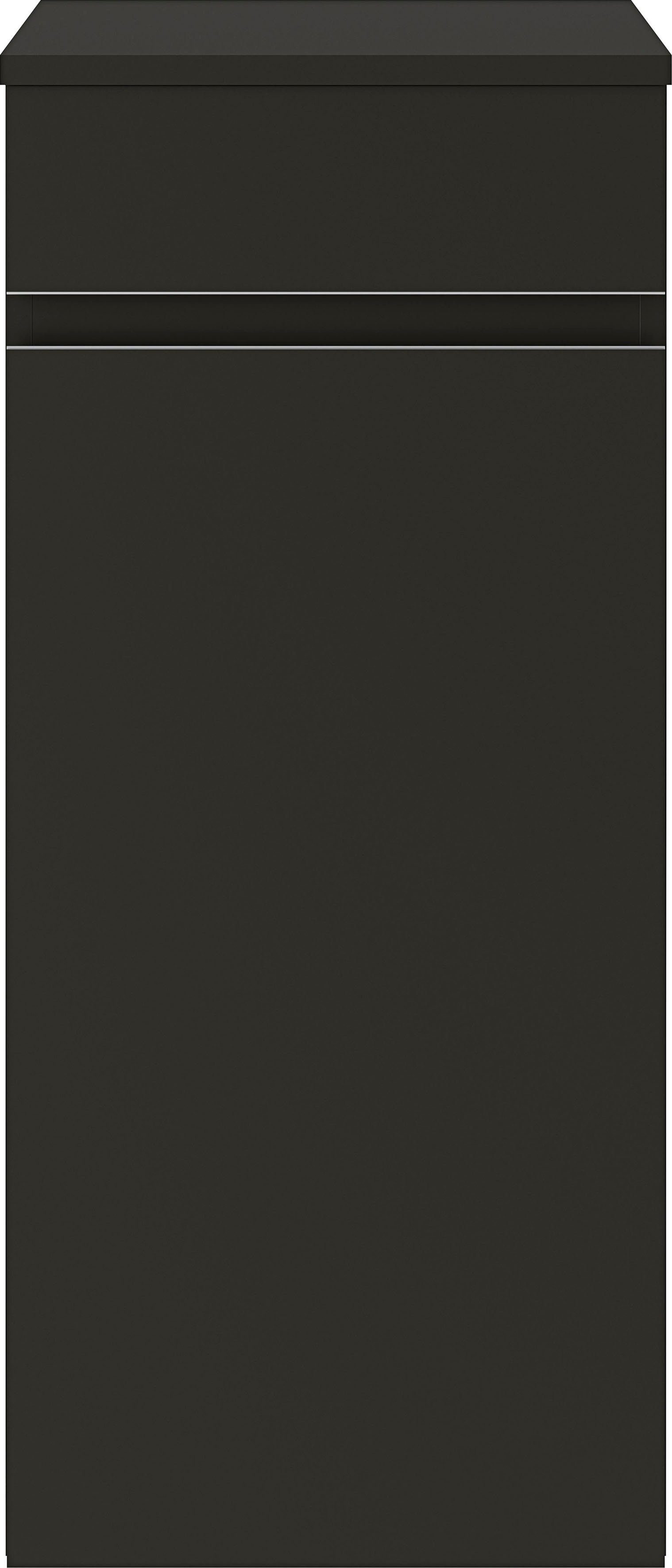 MARLIN Midischrank schwarz supermatt schwarz supermatt 