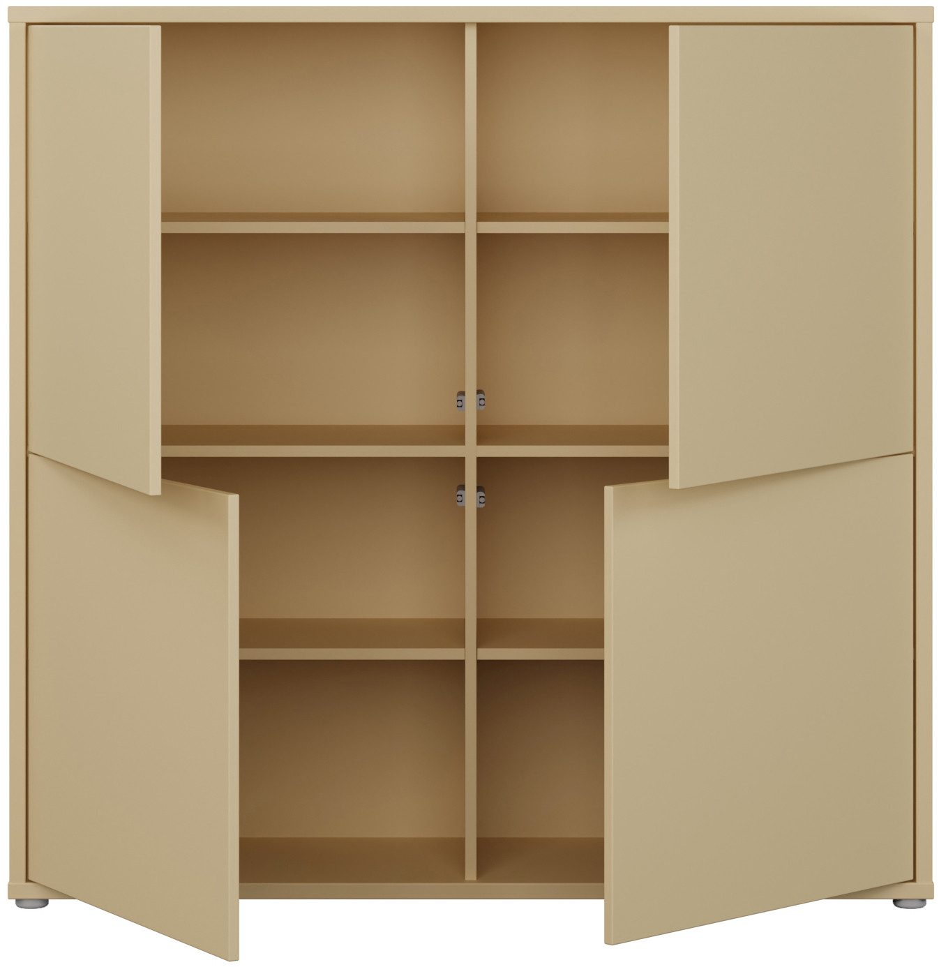 FORTE Highboard, Grifflos,Push to open, Stauraum
