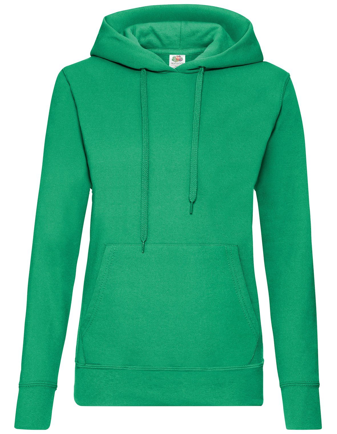 Fruit of the Loom Kapuzensweatshirt Classic Hooded Sweat Lady-Fit maigrün