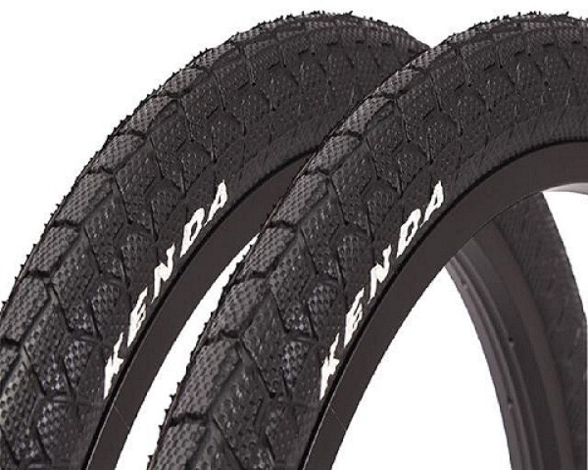 KHEbikes Fahrradreifen BMX Reifen Set Kenda 20 Zoll x 1,95 Schwarz, BMX KHEbikes