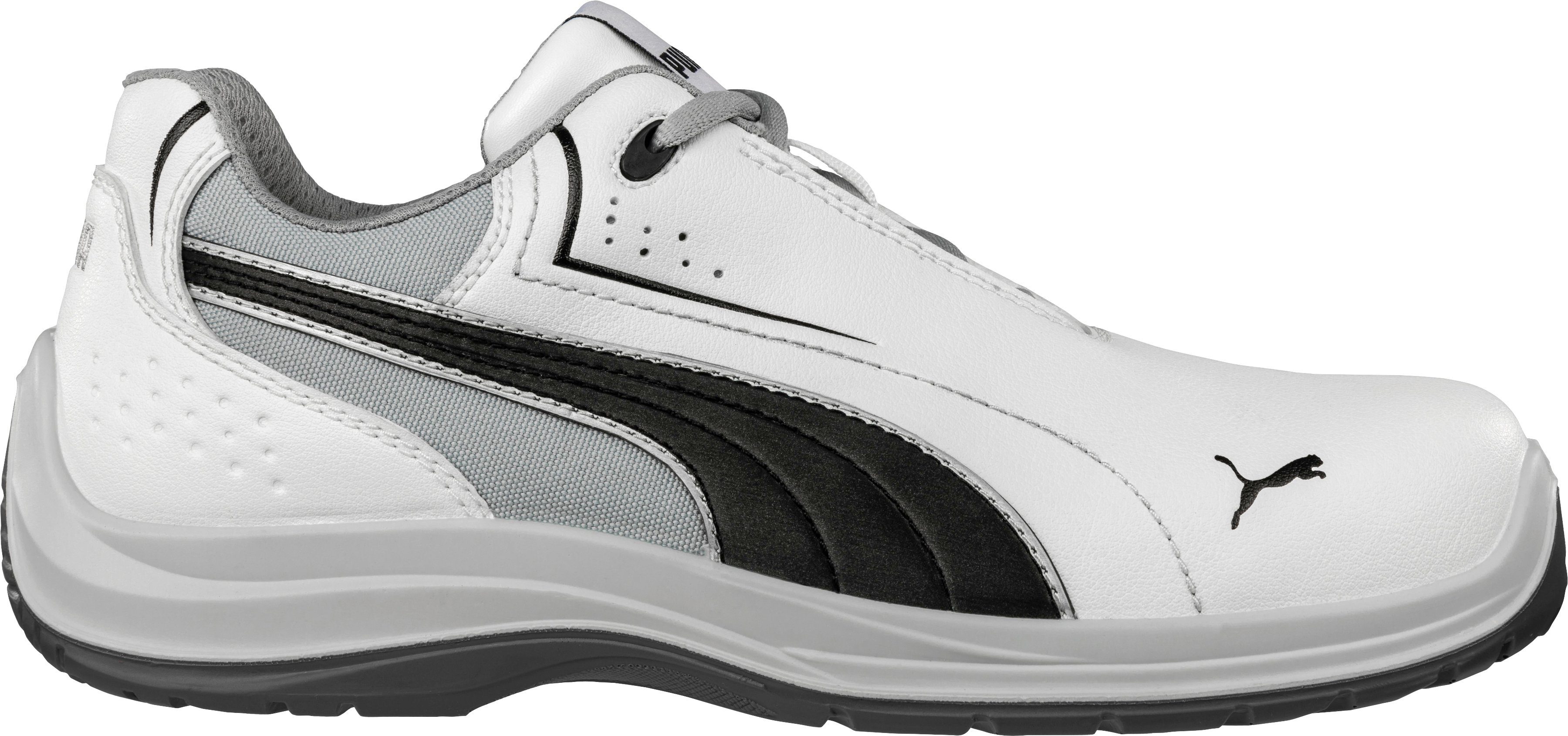 PUMA Safety TOURING rutschfest und S3, LOW WHITE Sicherheitsschuh durchtrittsicher