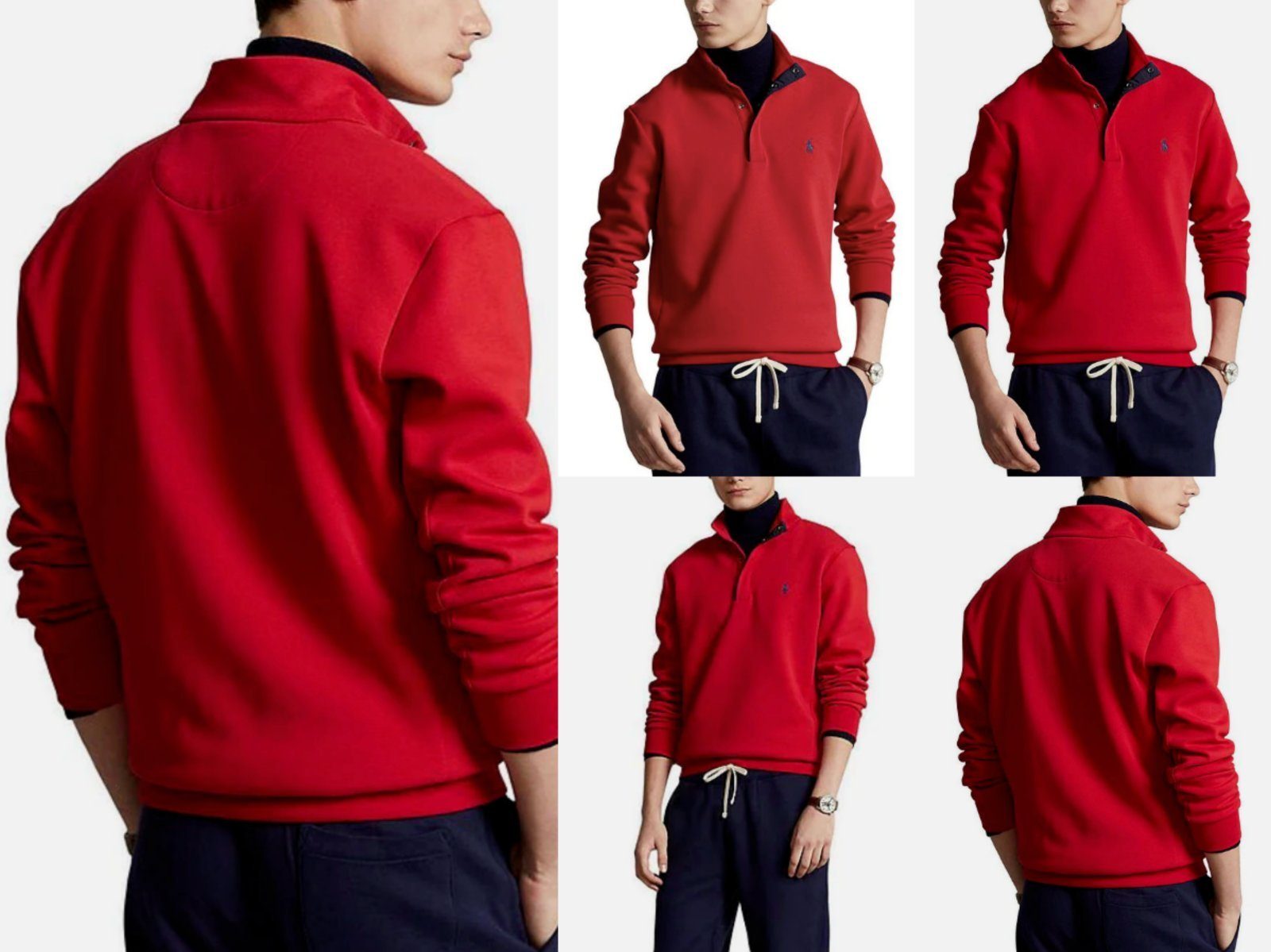 Ralph Lauren Sweatshirt POLO RALPH LAUREN FLEECE MOCKNECK PULLOVER Jacket Sweater Sweatshirt J