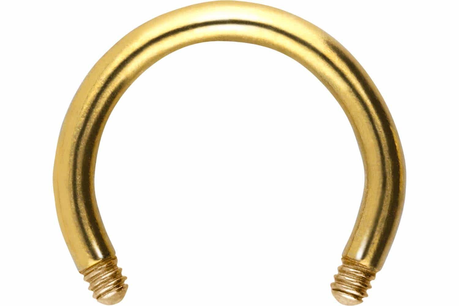 Nasenpiercing Chirurgenstahl Hufeisenring ohne Kugeln