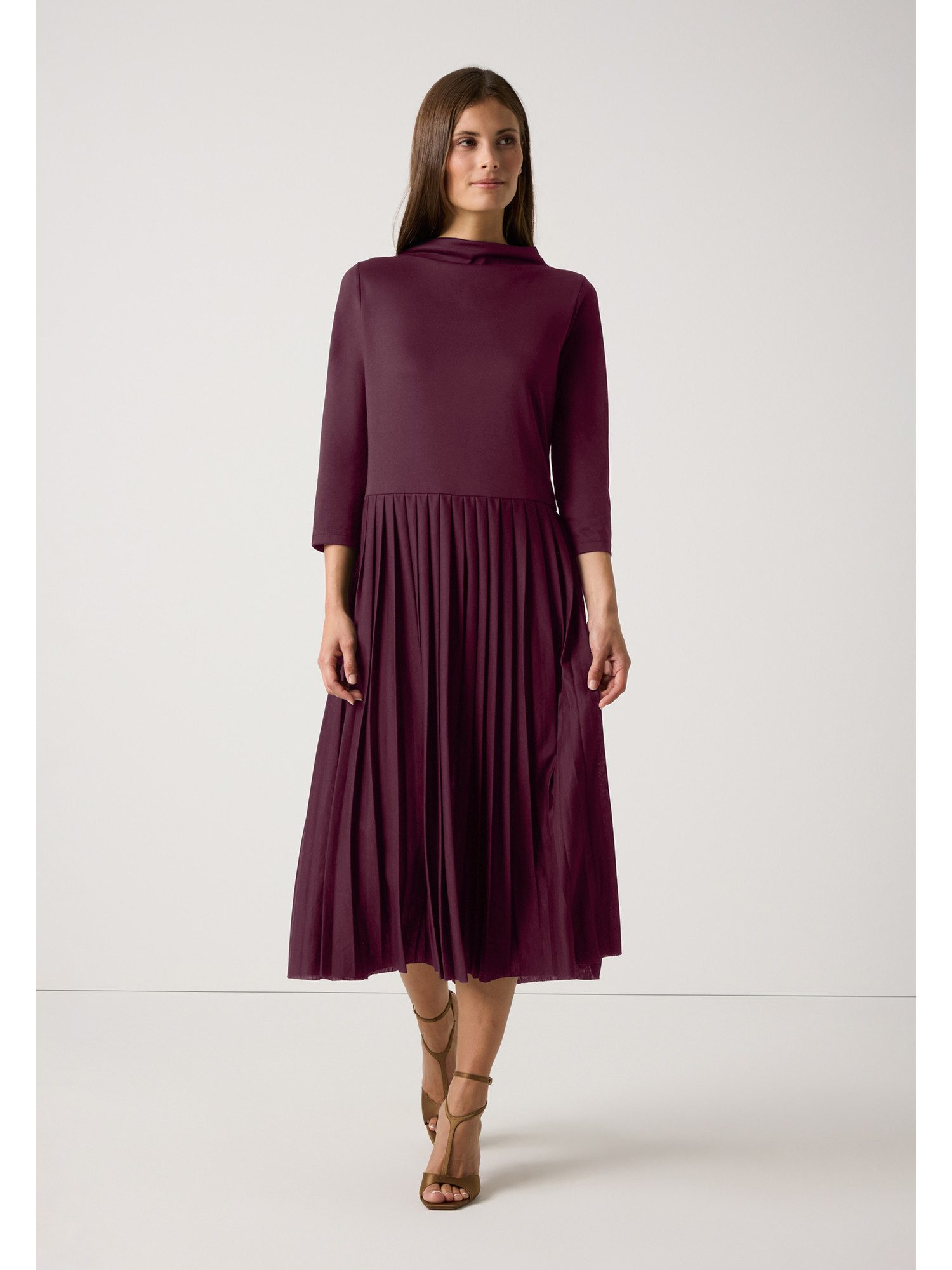 MORE&MORE Jerseykleid Schlupfkleid midi, 3/4 Arm günstig online kaufen