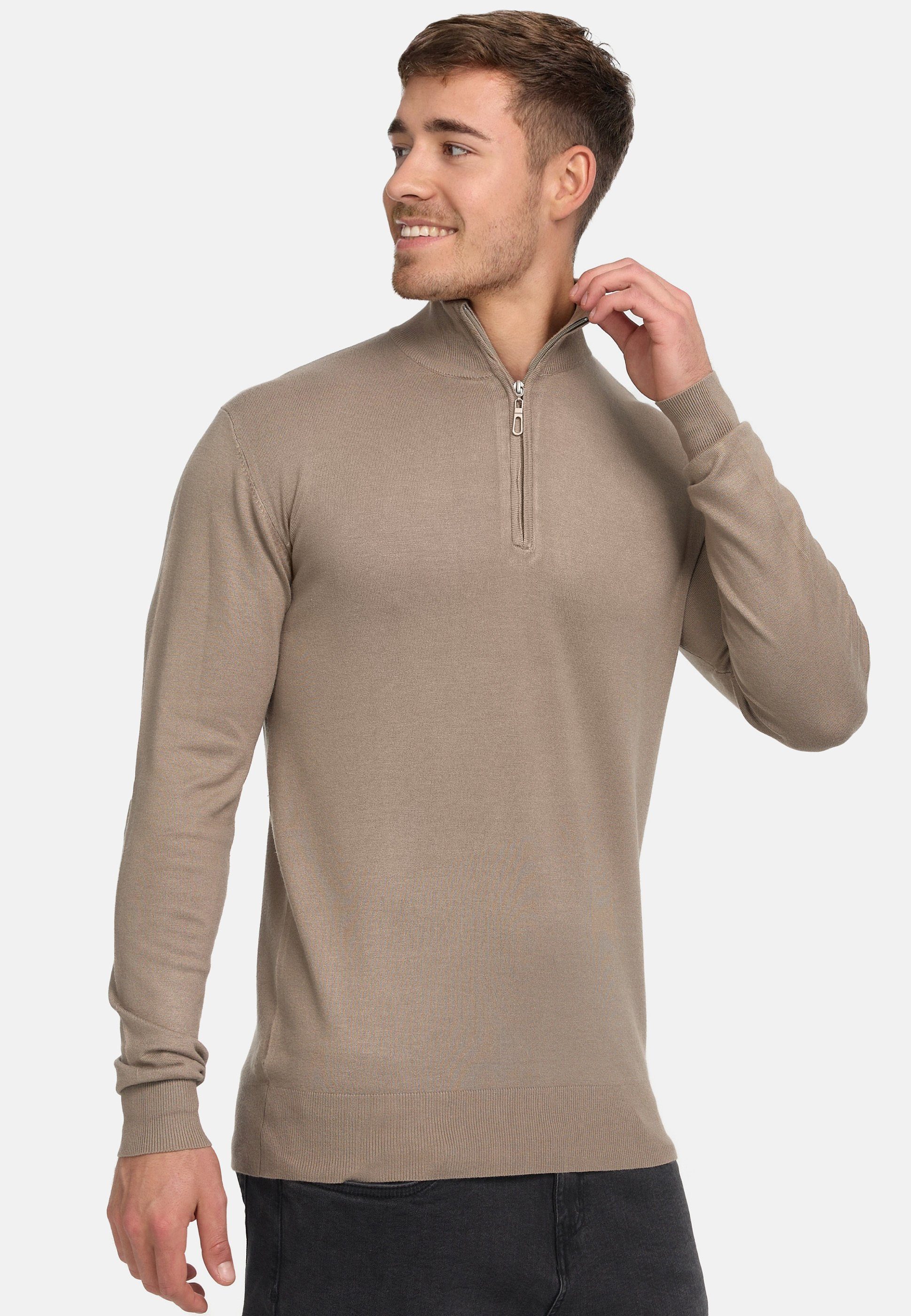 Jeff Strickpullover Herren Frankie Pullover Herrenpullover Feinstrickpullover mit Stehkragen