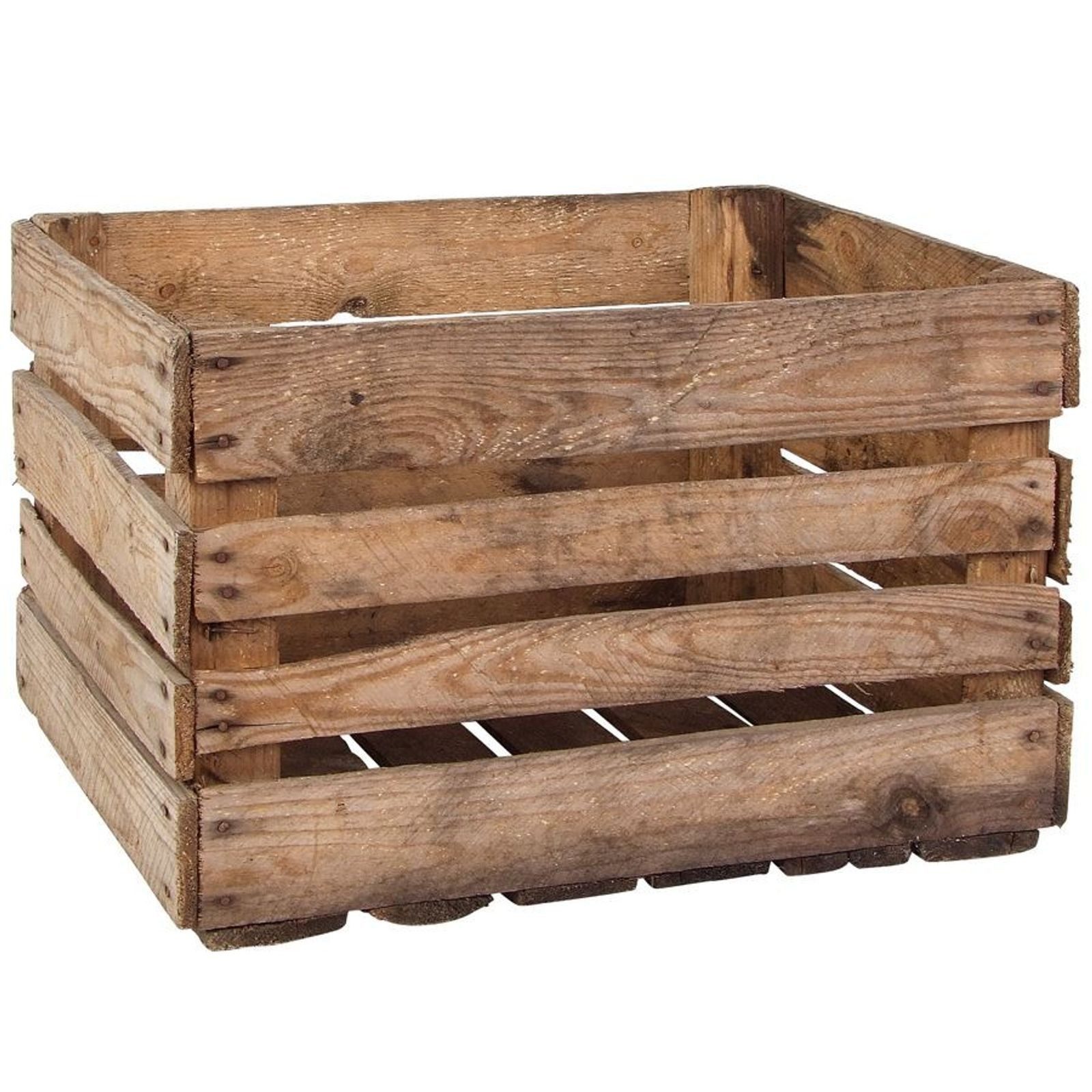 BURI Aufbewahrungsbox Deko-Holzkiste Obstkiste Beistelltisch Vintage Shabby Schuhregal 50x41
