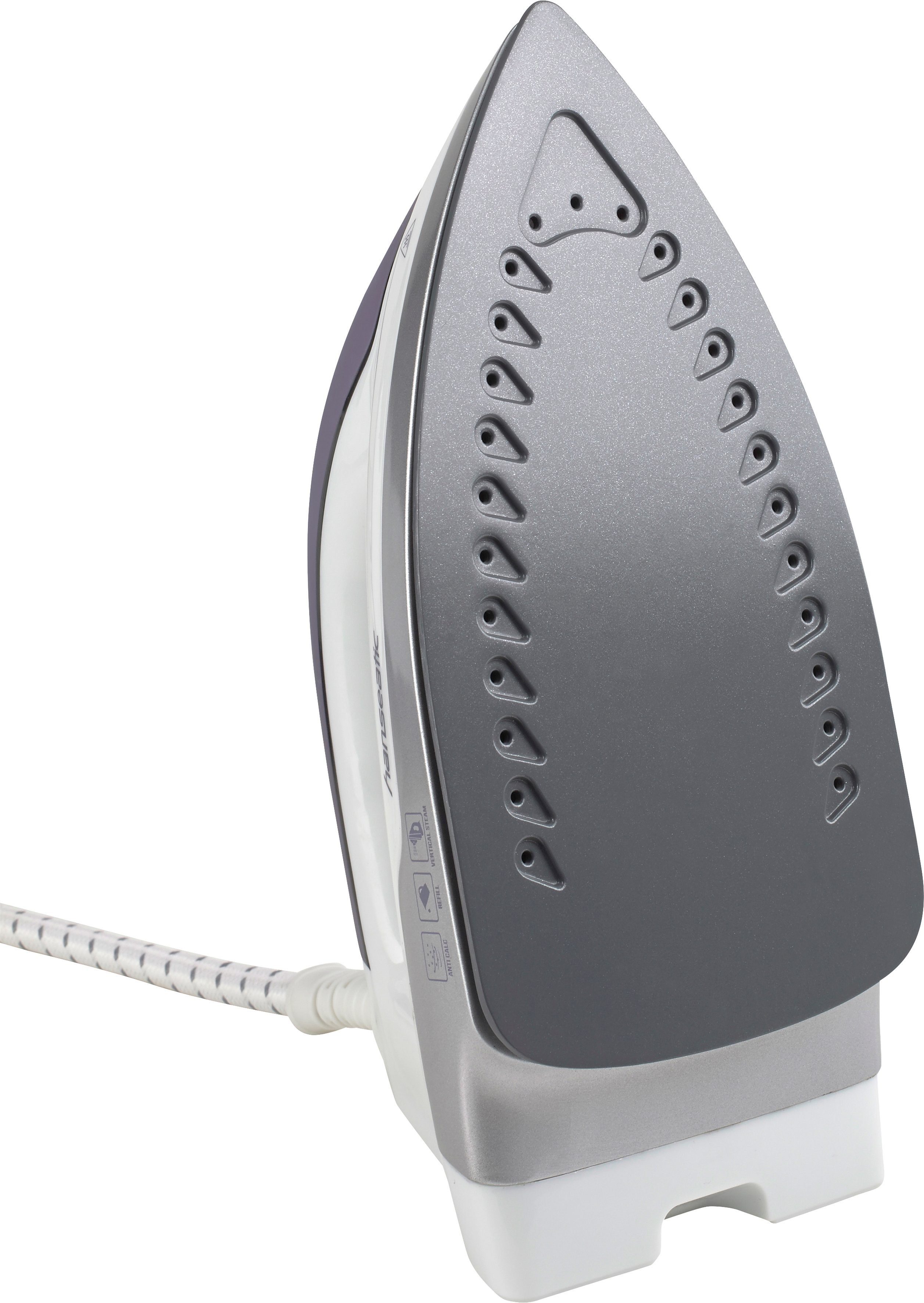 Hanseatic Dampfbügelstation 85489695, 1200 ml Wassertank, Keramiksohle, Entkalkungssystem, betriebsbereit in nur 1,5min