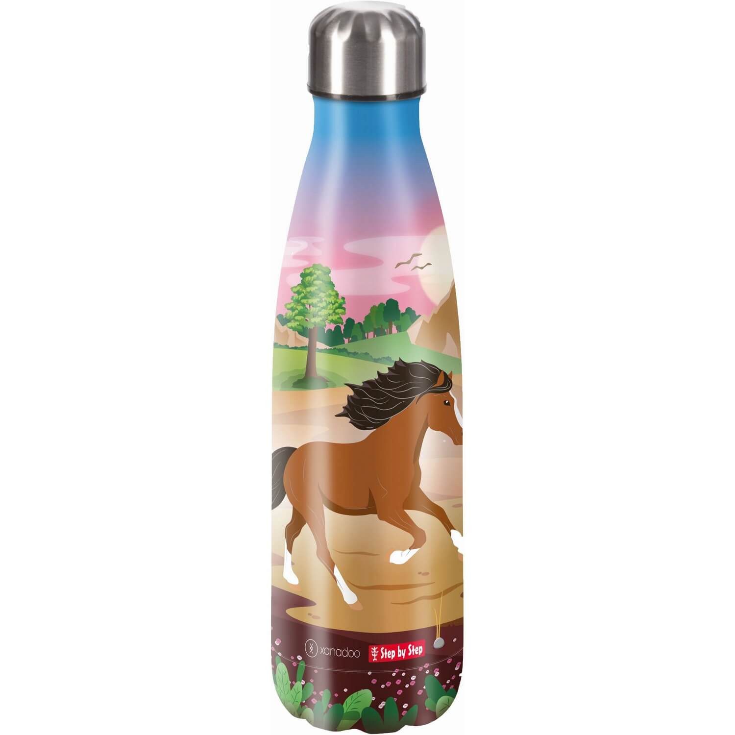 Step by Step Trinkflasche Isolierte Edelstahl-Trinkflasche Wild Horse Ronja