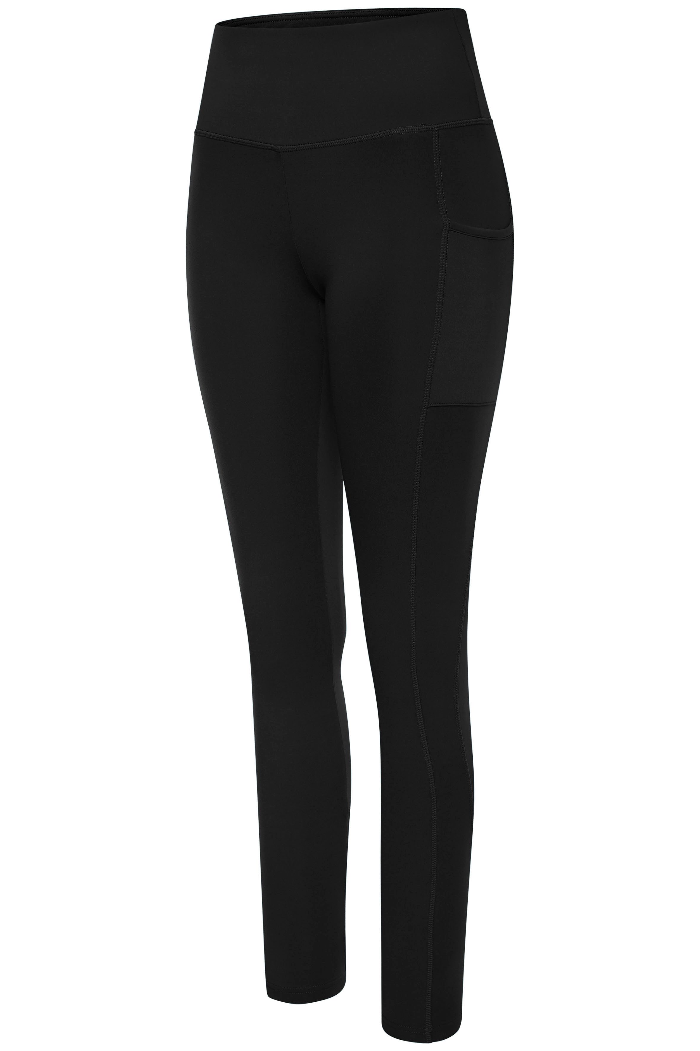 Copenhagen Studios Funktionsleggings mit Mesh-Einsatz und Handytasche am Bein