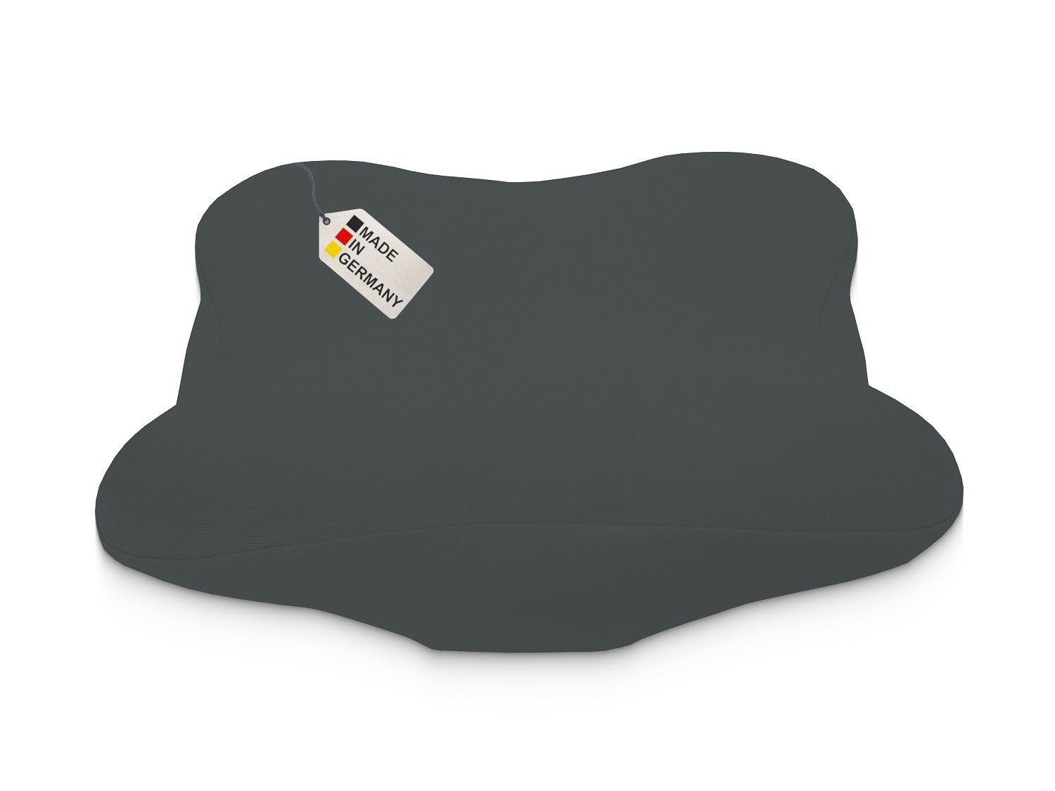 DUKAL Kissenbezug Derila (Ergo) Memory Foam Kissen, 100% Baumwolle, (1 Stück), aus hochwertigem Doppel-Jersey, mit Spannumrandung, Made in Germany, Kissenhülle