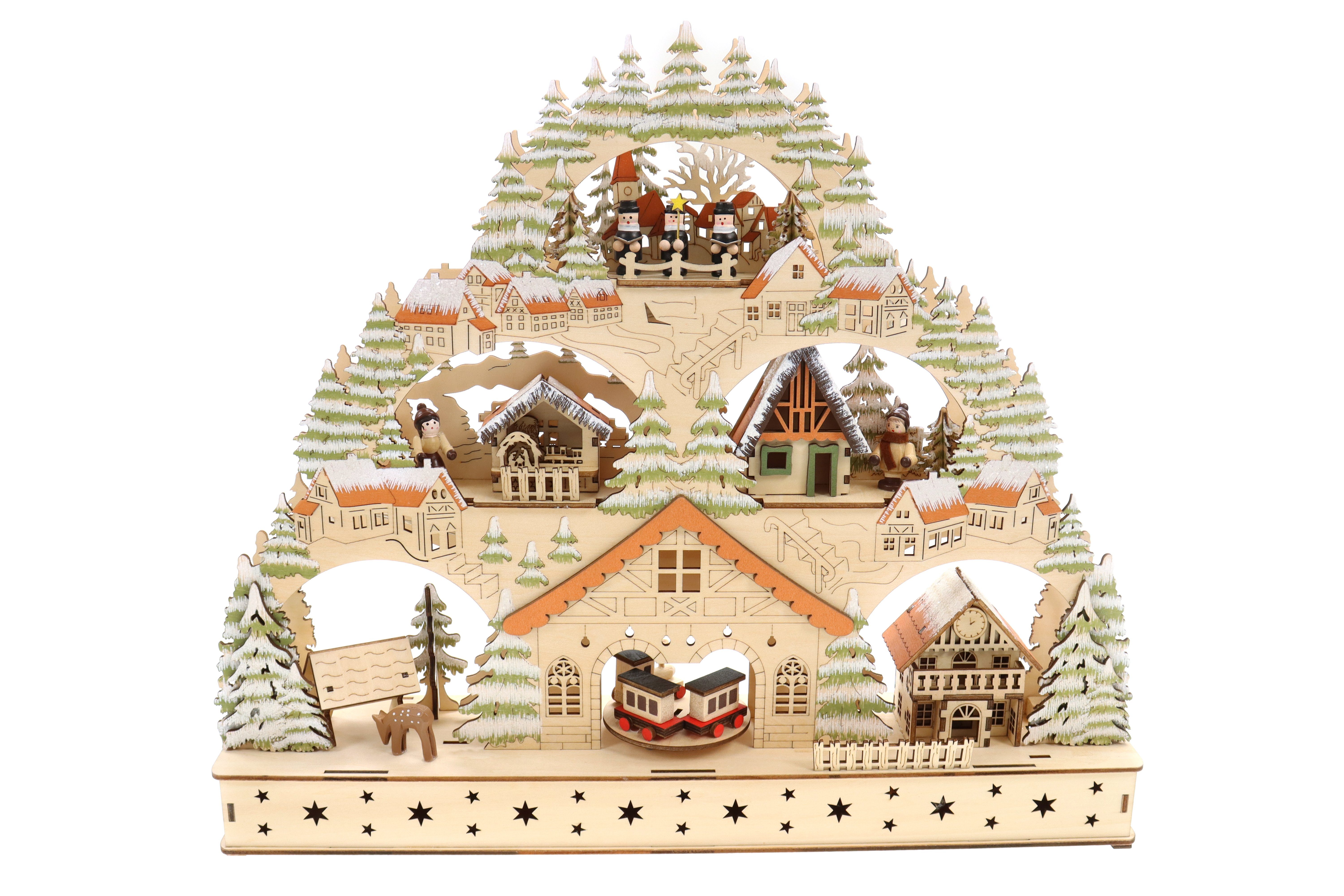 ELLUG LED Lichterbogen 3D Lichterbogen mit LED Licht, batteriebetrieben & Timer-Funktion