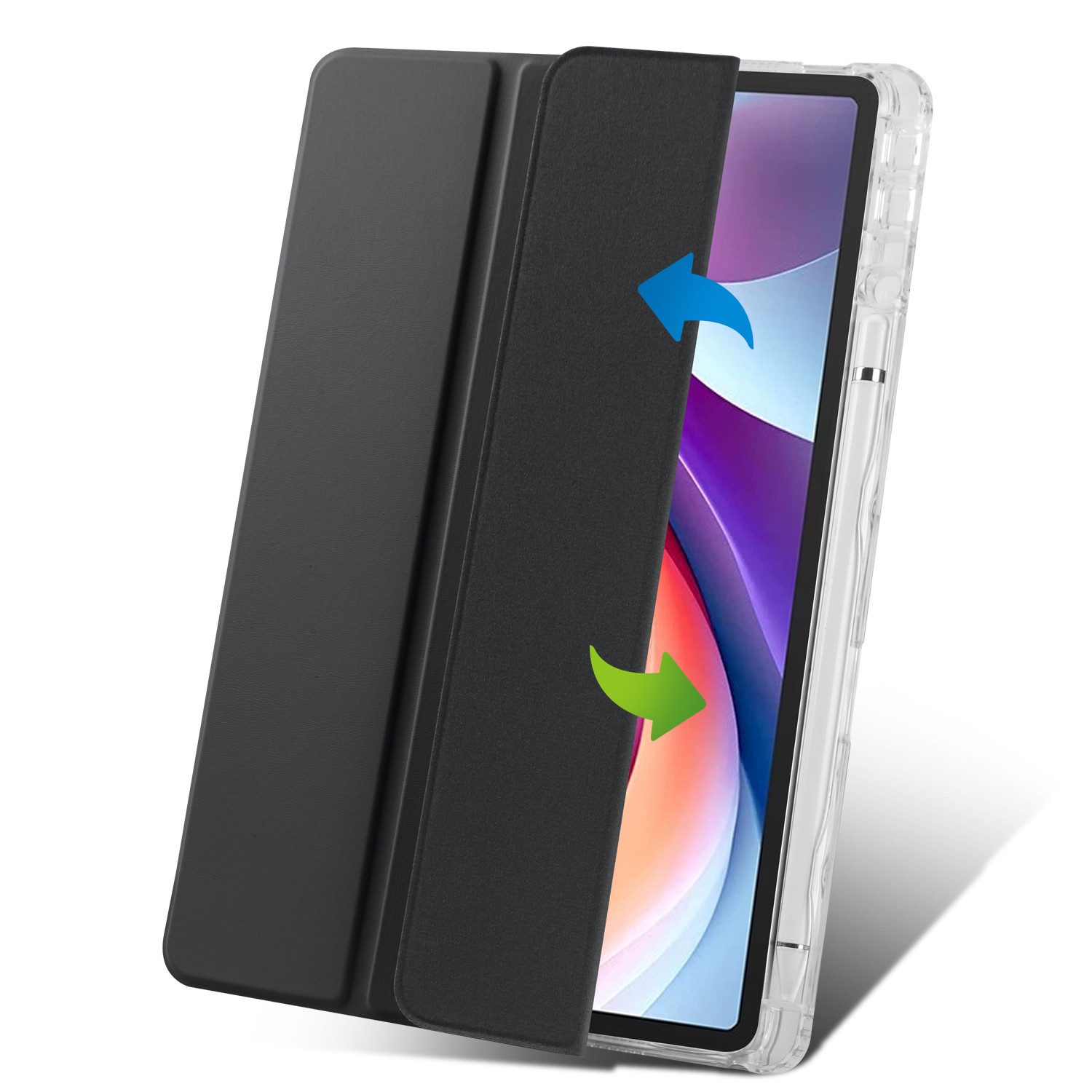 CLM-Tech Tablet-Hülle für Lenovo Idea Tab 2025 11 Zoll, Standfunktion, Magnetverschluss, Auto Schlaf/Wach Funktion