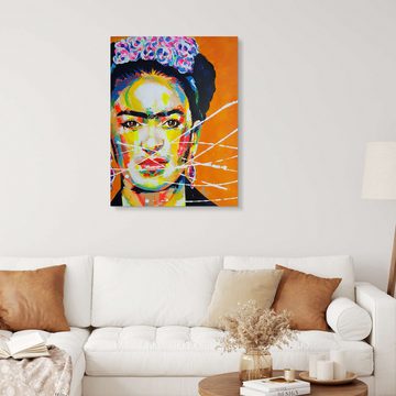 Posterlounge Alu-Dibond-Druck Marie-Armelle Borel, Frida Kahlo Pop Art, Wohnzimmer Malerei