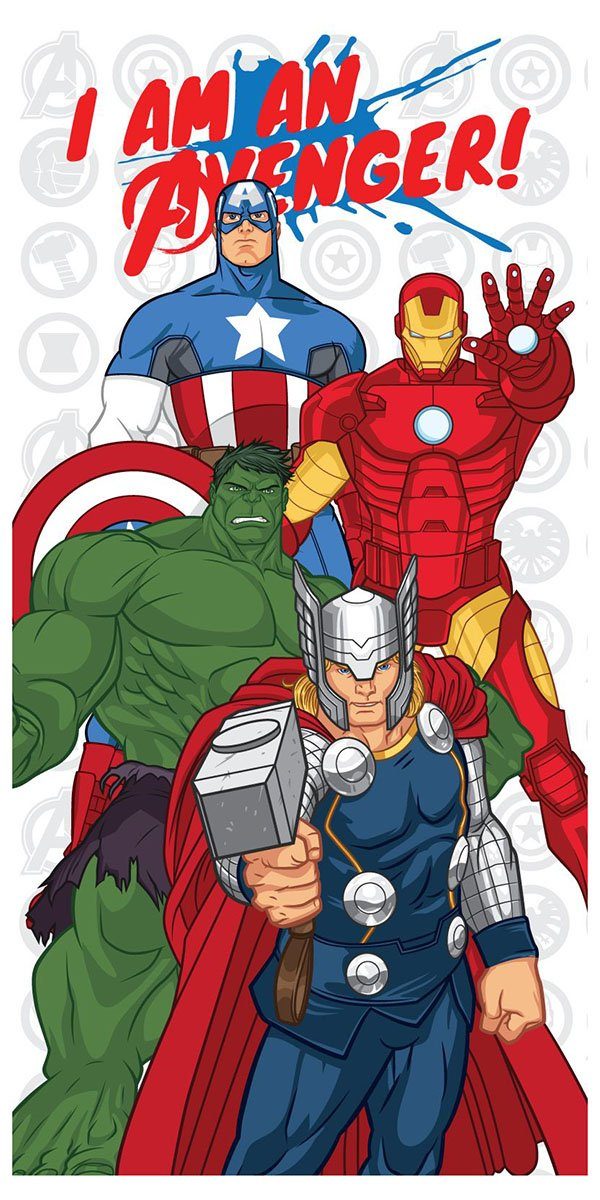 Jerry Fabrics Badetuch Avengers, Frottee (1-St) günstig online kaufen