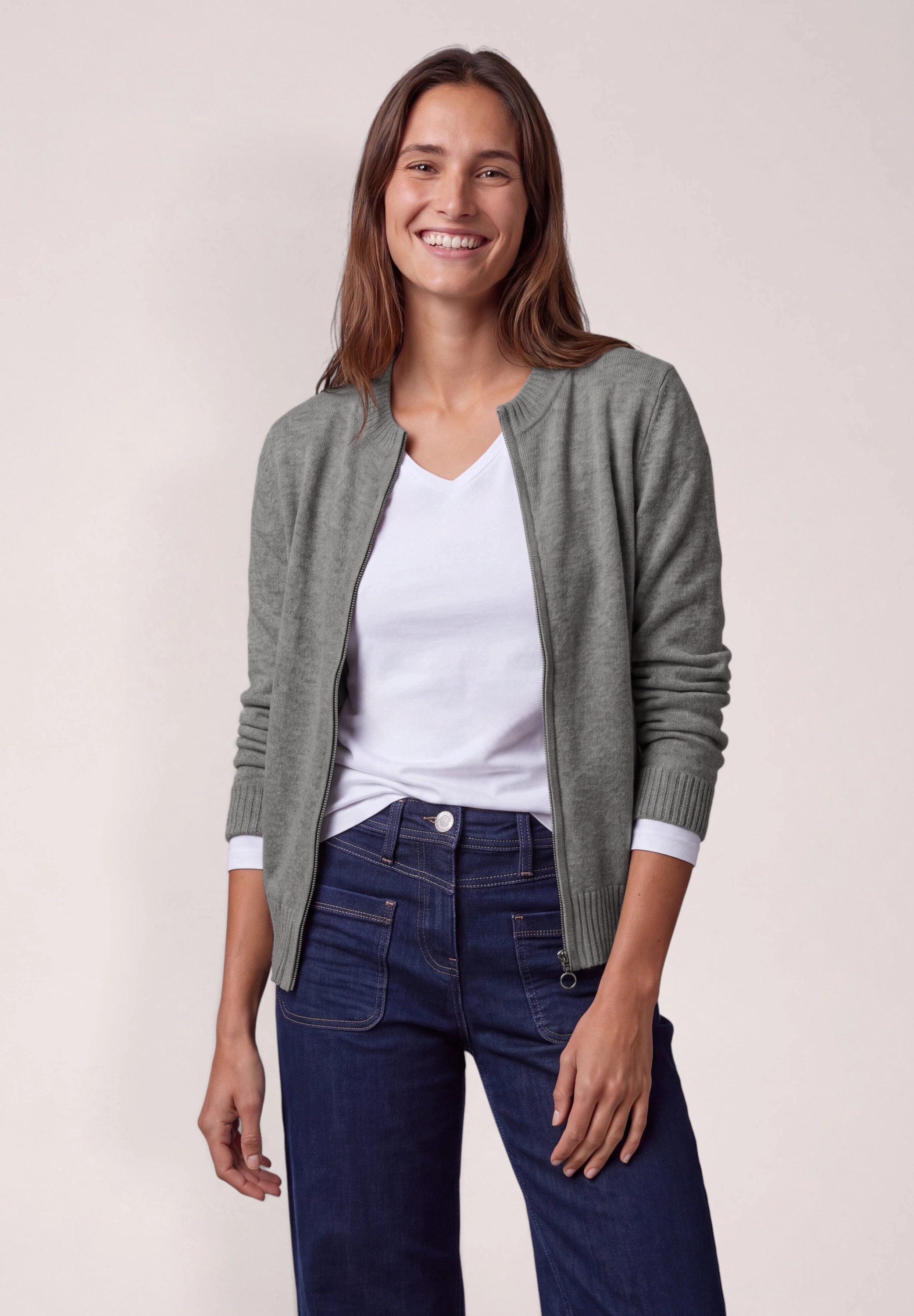 CECIL Cardigan aus Feinstrick