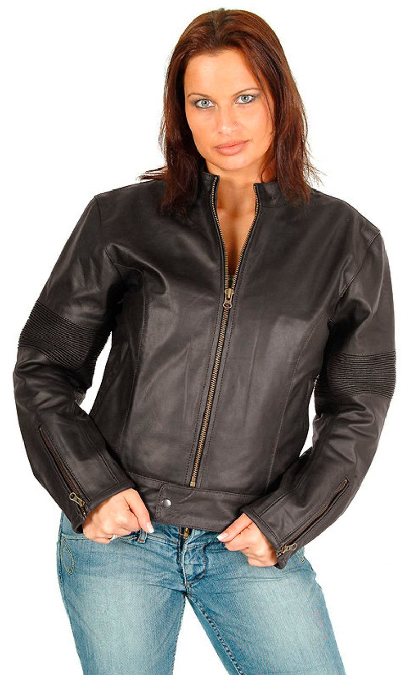 Fuente Leather Wears Lederjacke Damen Lederjacke Echtleder, Bikerjacke & Motorradjacke Vintage Braun
