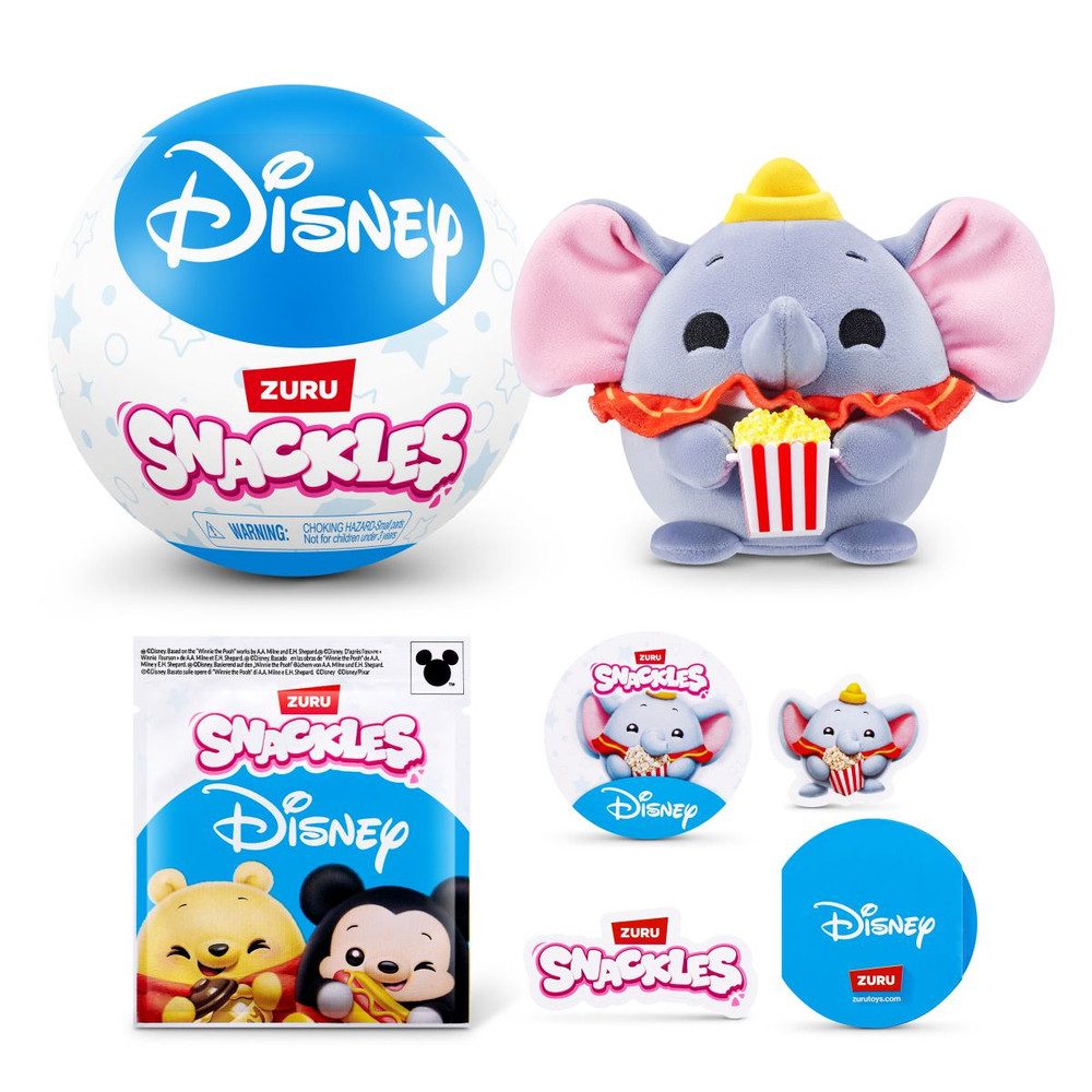 ZURU Spielfigur Snackles - Disney - Plüschfigur S1 - 1 Stück