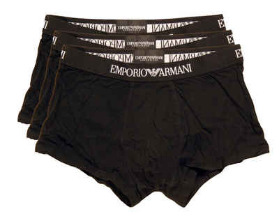 Emporio Armani Trunk CC722 Pure Cotton (Vorteilspack, 3-St., 3er-Pack, 6er-Pack) Herren Short Boxer Unterhose Pure Cotton kurzes Bein