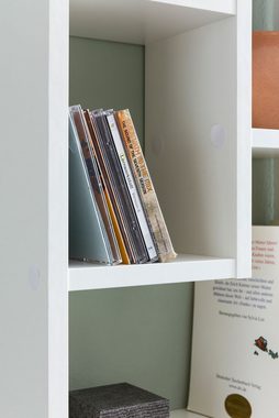 Wohnling Wandregal WL5.334, Weiß 36x90x13,5 cm Holz Design Hängeregal Modern, Wandboard Freischwebend Dekoregal Bücherregal Wand