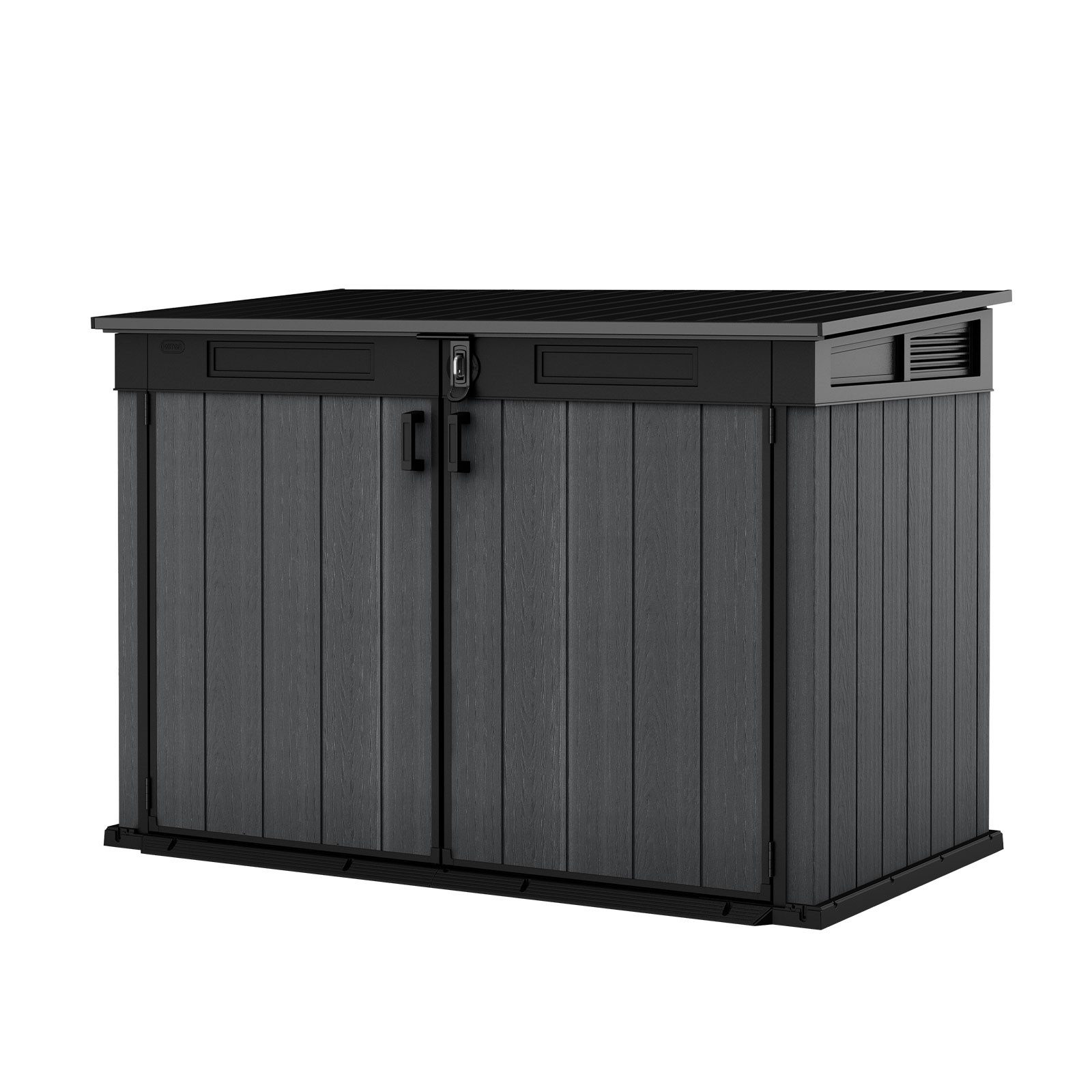 Keter Mülltonnenbox Keter DUOTECH Mülltonnenbox CORTINA MEGA, 2020 L, 2x 360 L Tonnen