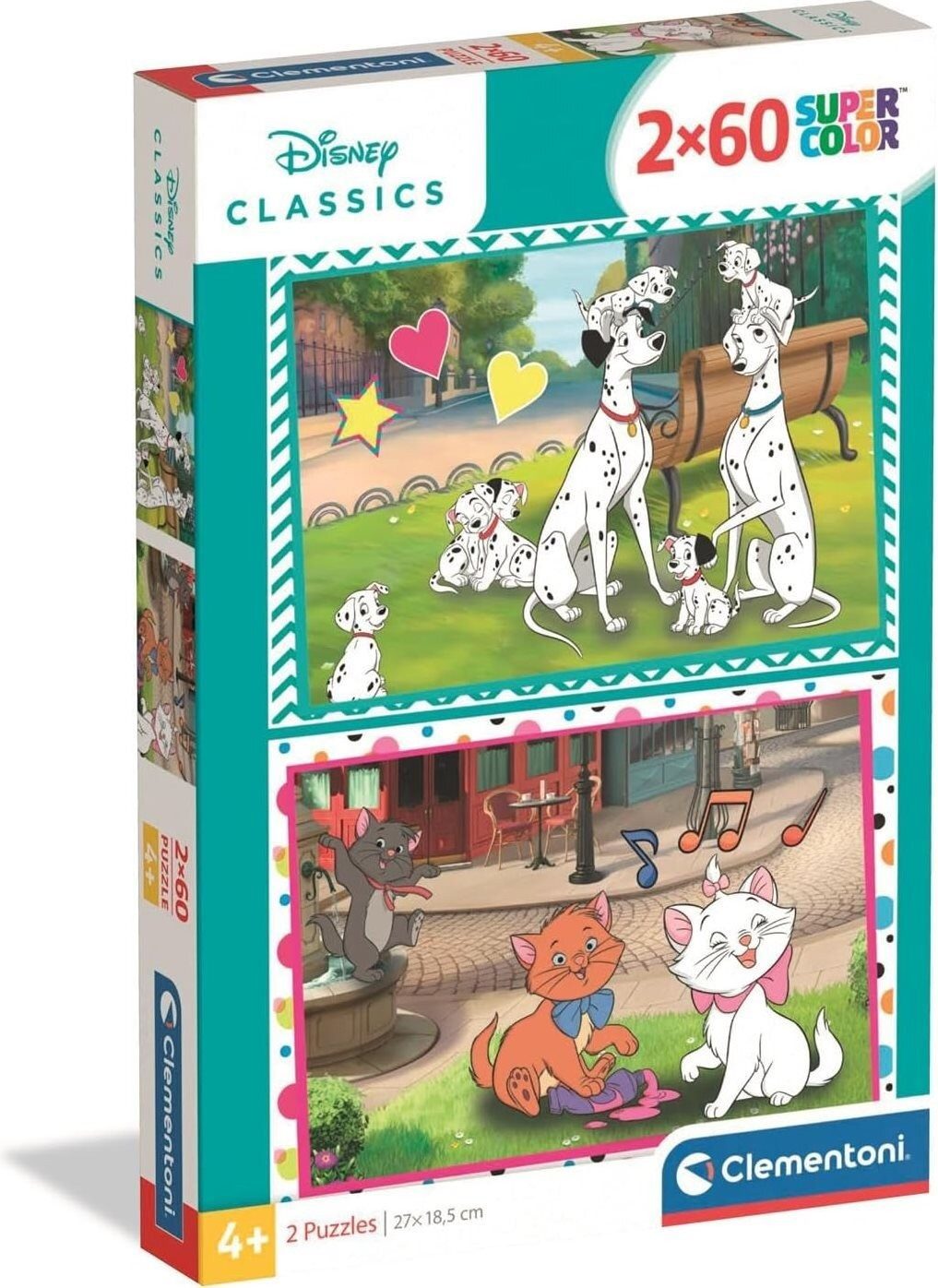 Clementoni® Puzzle Clementoni® Puzzle Disney Tales: 101 Dalmatiner und Aristocets, Puzzleteile