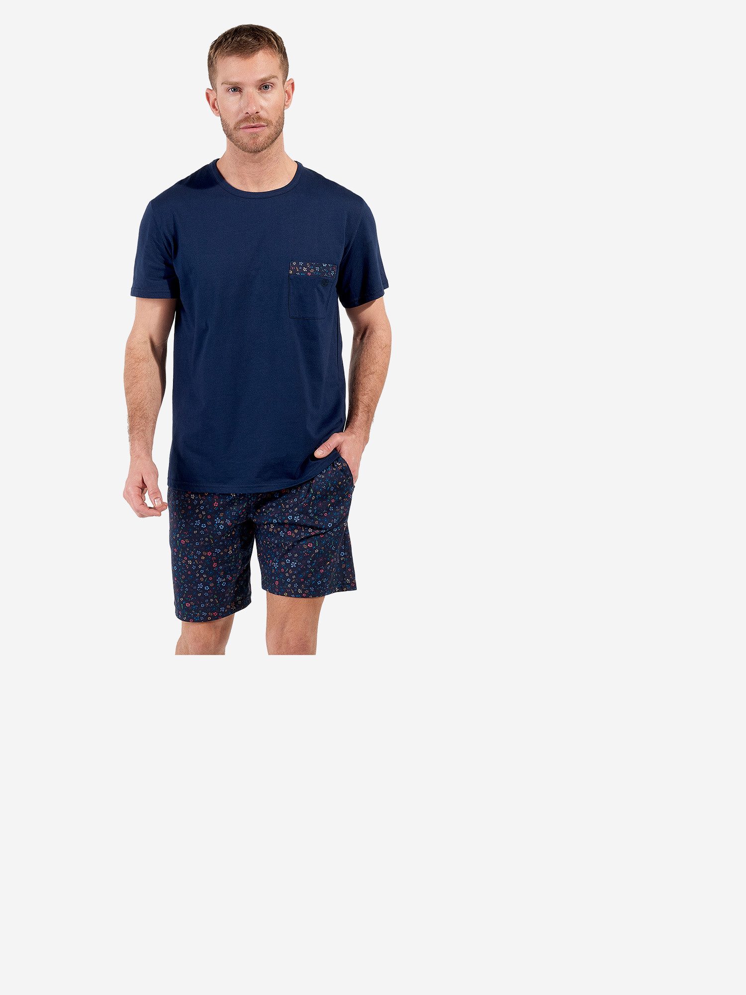 Hom Shorty Broceliande Short Sleepwear (2 tlg) leichter Schlafanzug Kurz