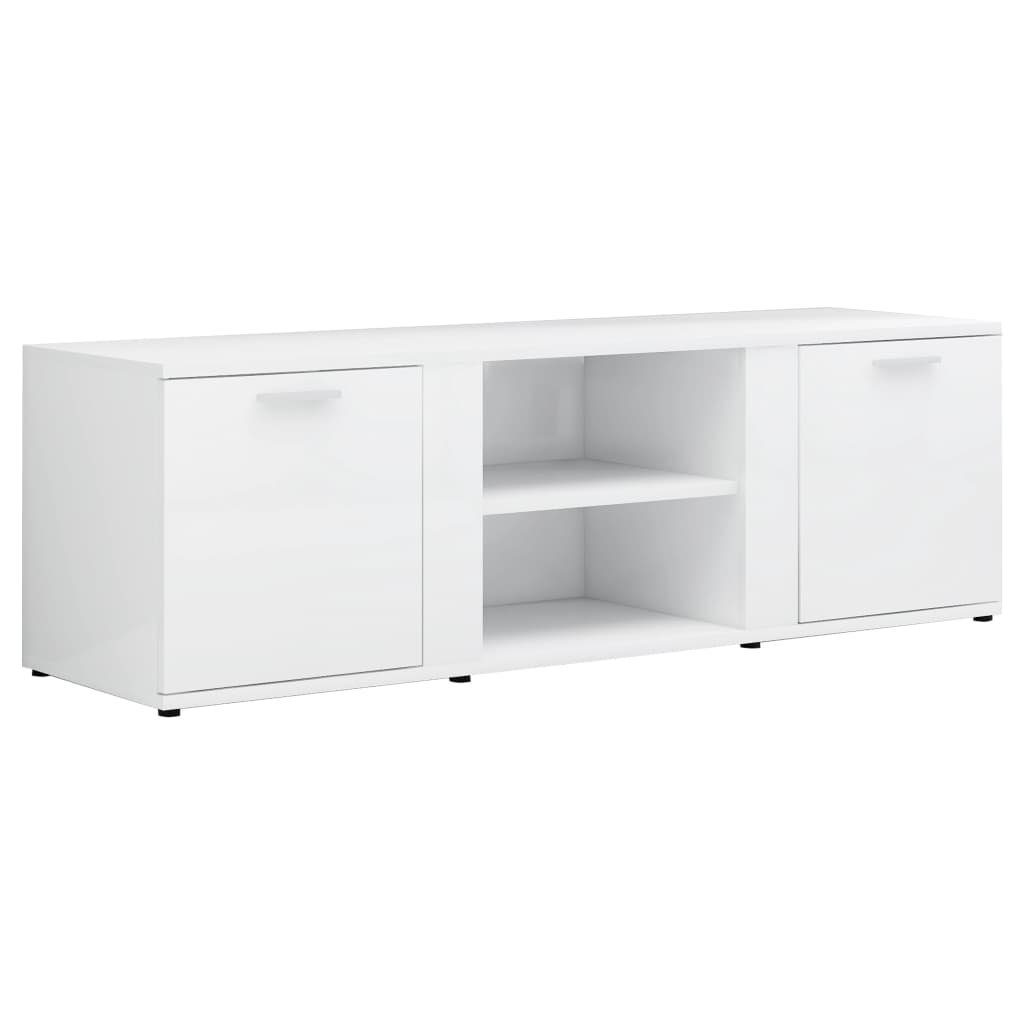 furnicato TV-Schrank Hochglanz-Weiß 120x34x37 cm Holzwerkstoff