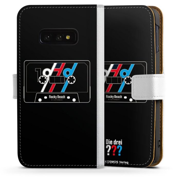 DeinDesign Handyhülle Die drei ??? Kassette Offizielles Lizenzprodukt Samsung Galaxy S10e Hülle Handy Flip Case Wallet Cover