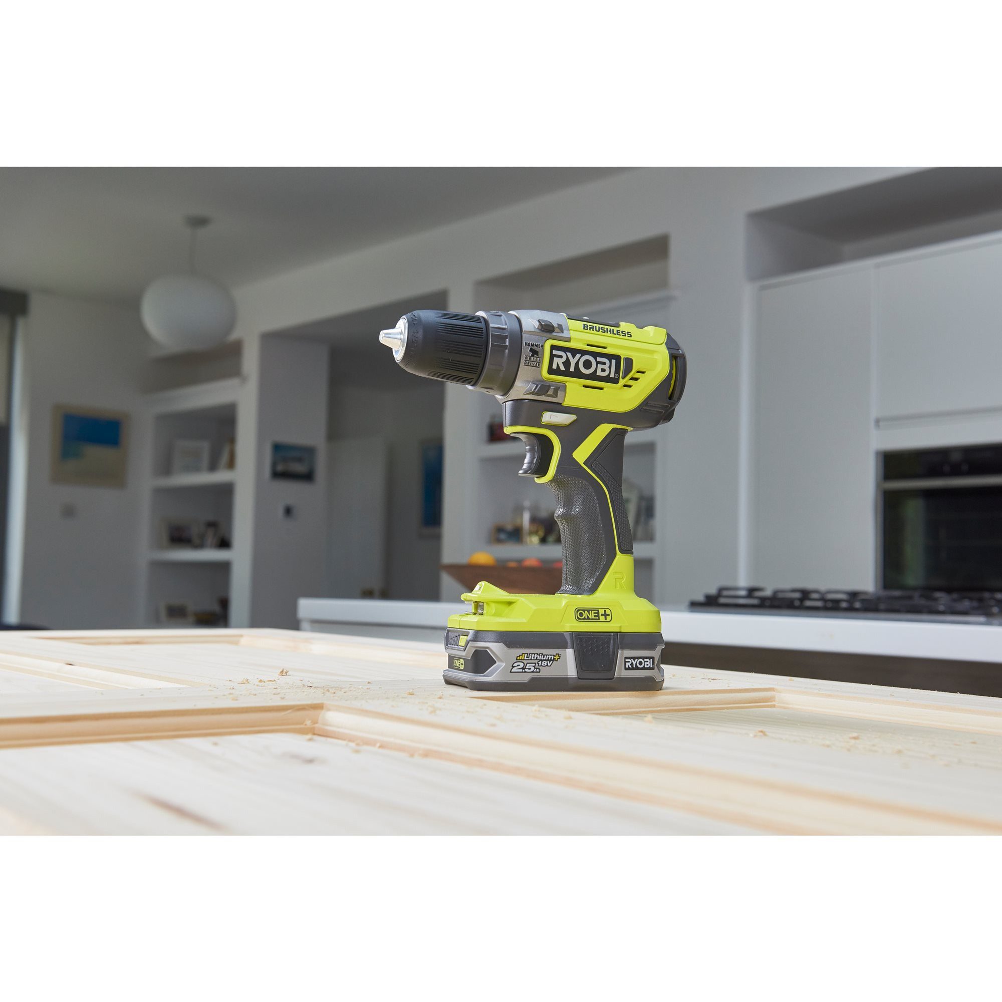 RYOBI Bohrmaschine Ryobi ONE+ Akku-Schlagbohrschrauber R18PD5-220S