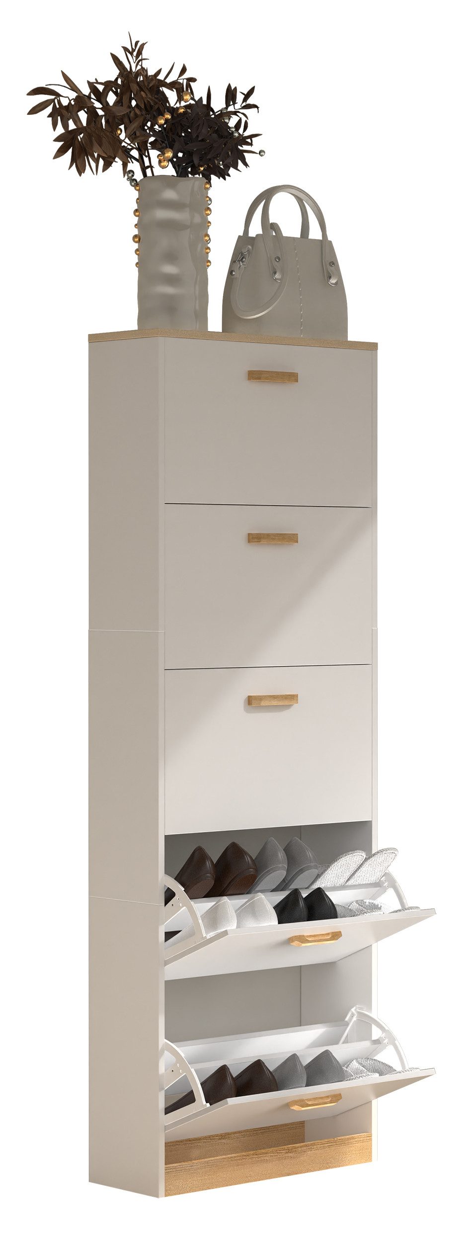 VCM Schuhschrank Holz Schuhregal Schuhschrank Schuhkipper günstig online kaufen