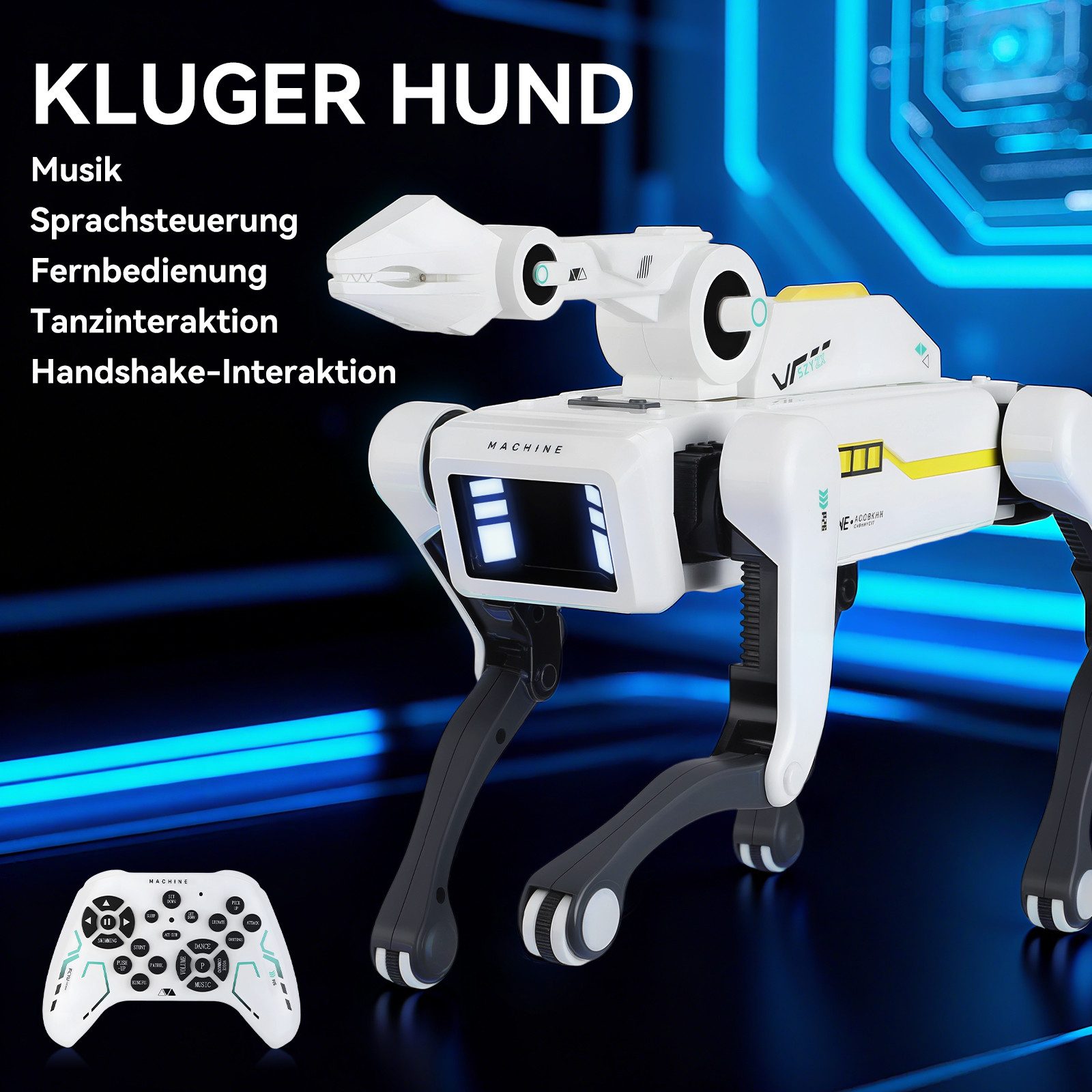 oyajia RC-Roboter Roboter Hund Kinder Puzzle Spielzeug (Roboterhund Spielze günstig online kaufen
