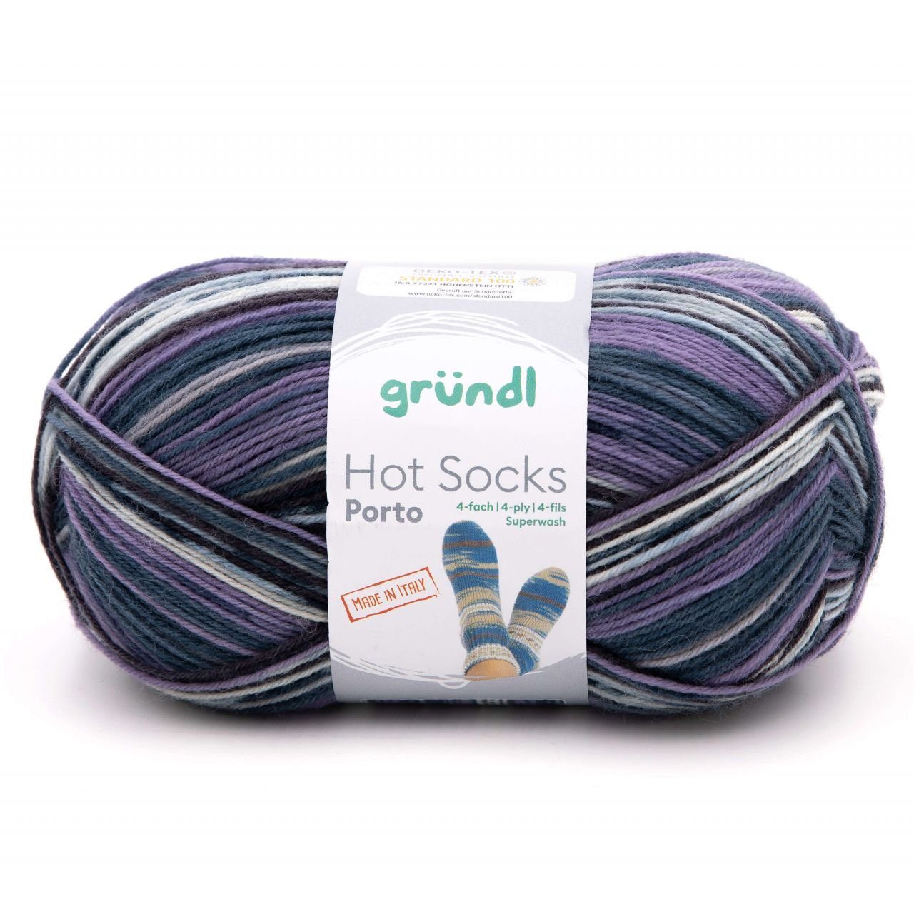 Gründl Gründl Sockenwolle Hot Socks Porto 100 g 4-fach Häkelwolle