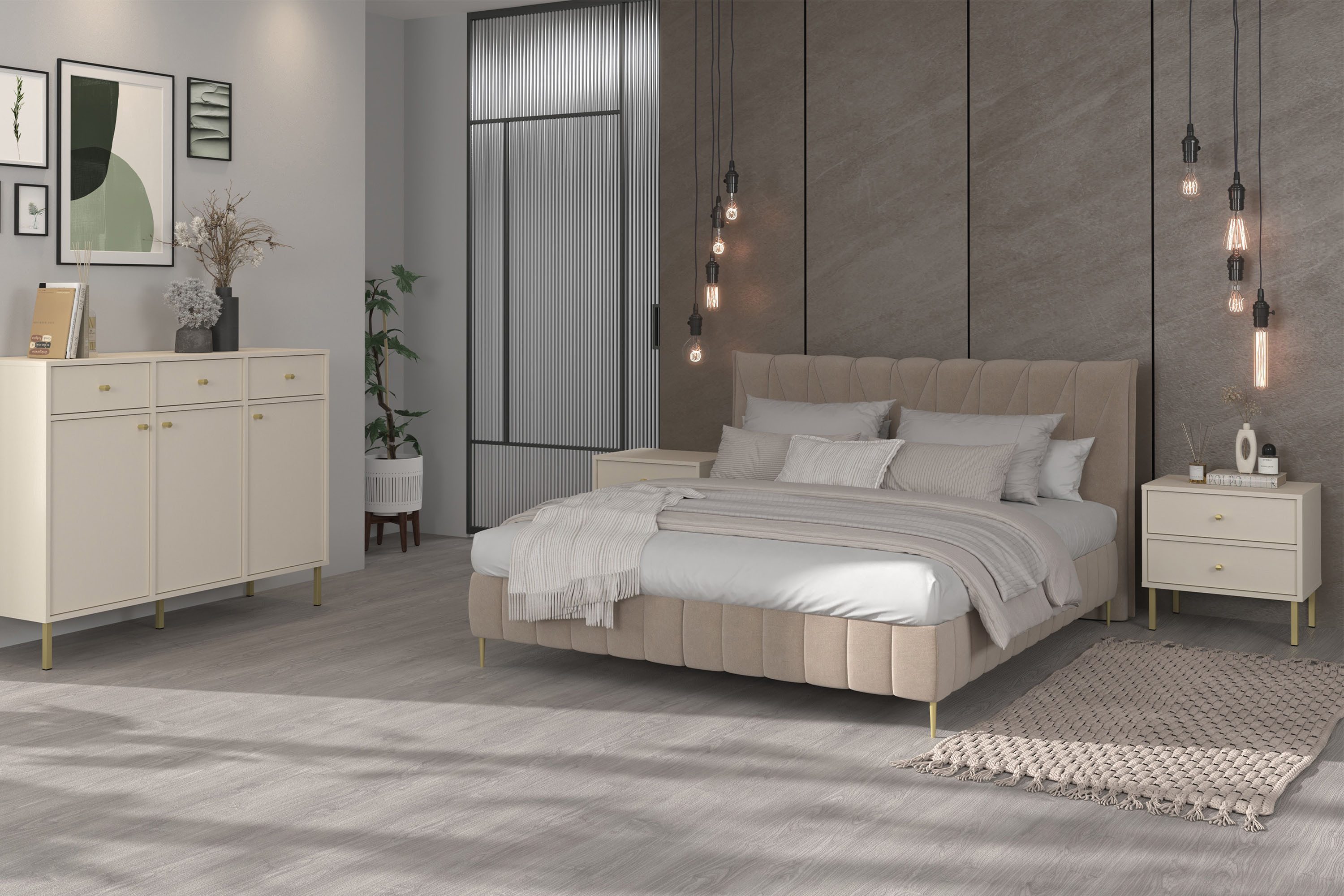 KONSIMO® Nachttisch FLOREN Nachtschrank, Beistelltisch, hergestellt günstig online kaufen