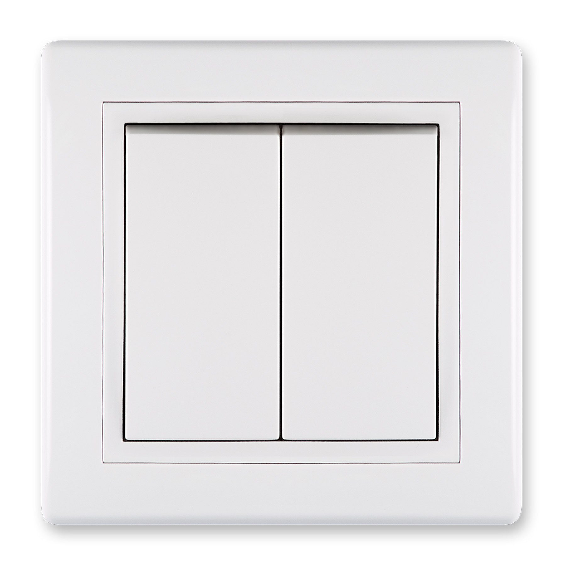Aling Conel Lichtschalter Prestige Line Unterputz-Schalter ohne Glimmlampe Weiß (Packung)