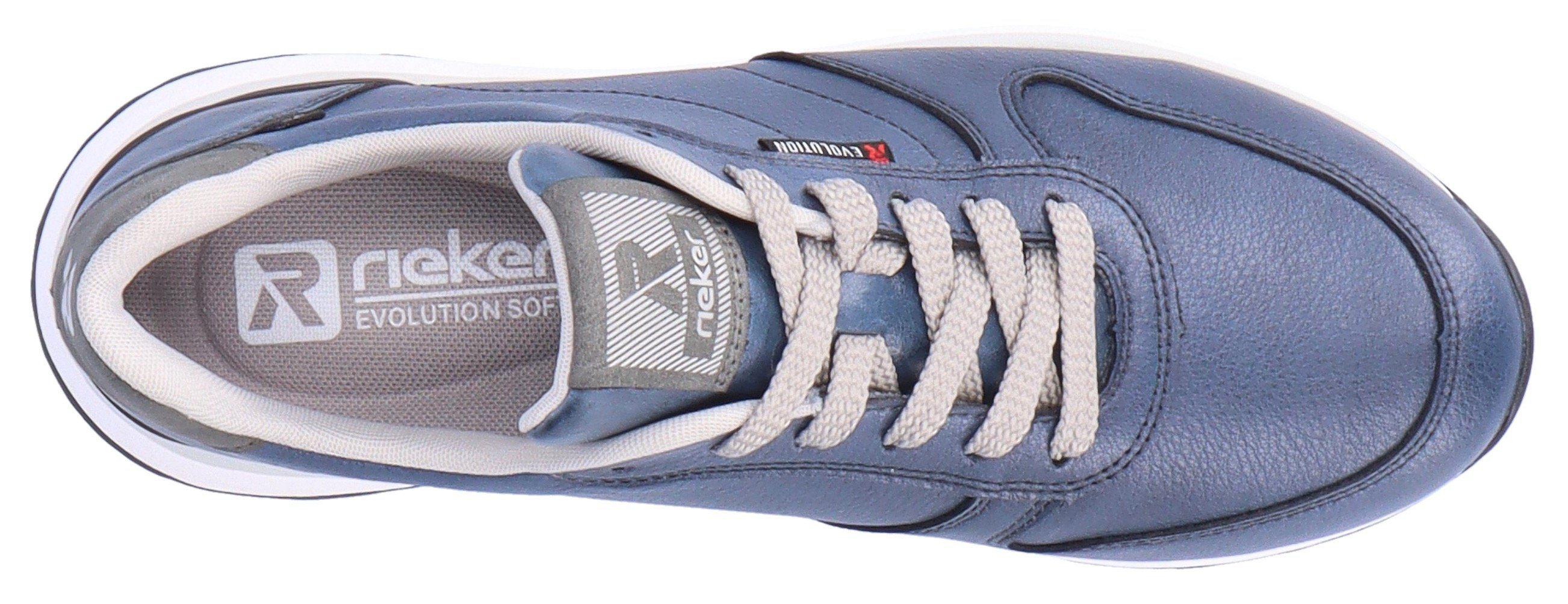 TEX-Ausstattung Rieker blau Sneaker mit EVOLUTION