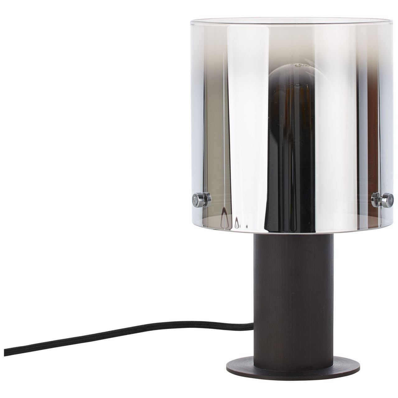 Brilliant Tischleuchte Beth, 60W, Tischleuchte Norm g.f. E27, 1x Beth Kaffee/rauchglas Lampe A60