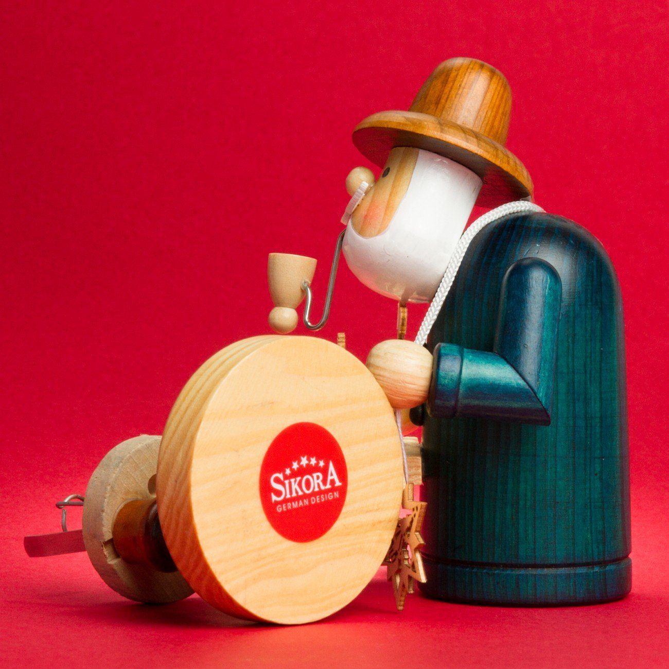 SIKORA Weihnachtsfigur RM-A Räuchermännchen aus Holz 3 Größen verschiedene Motive