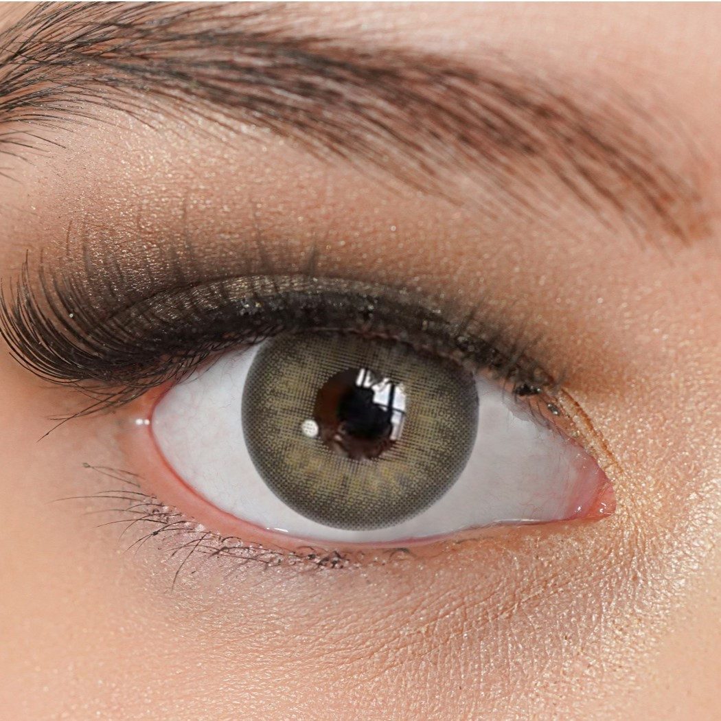 Charmiga Jahreslinsen Farbige Kontaktlinsen Braun, Farblinsen ohne Stärke, Dawn Brown, Beauty, Halloween