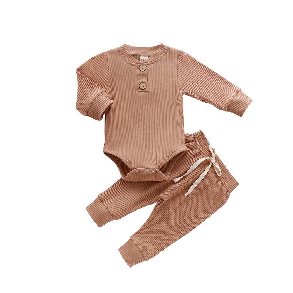 LAPA Shirt & Leggings Unisex Baby dünn einfarbiger Anzug