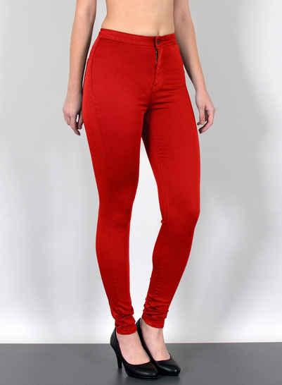 ESRA Skinny-fit-Jeans Z92 Damen Джинси Skinny Hose High Waist, bis Plussize Розмір / Große Größen