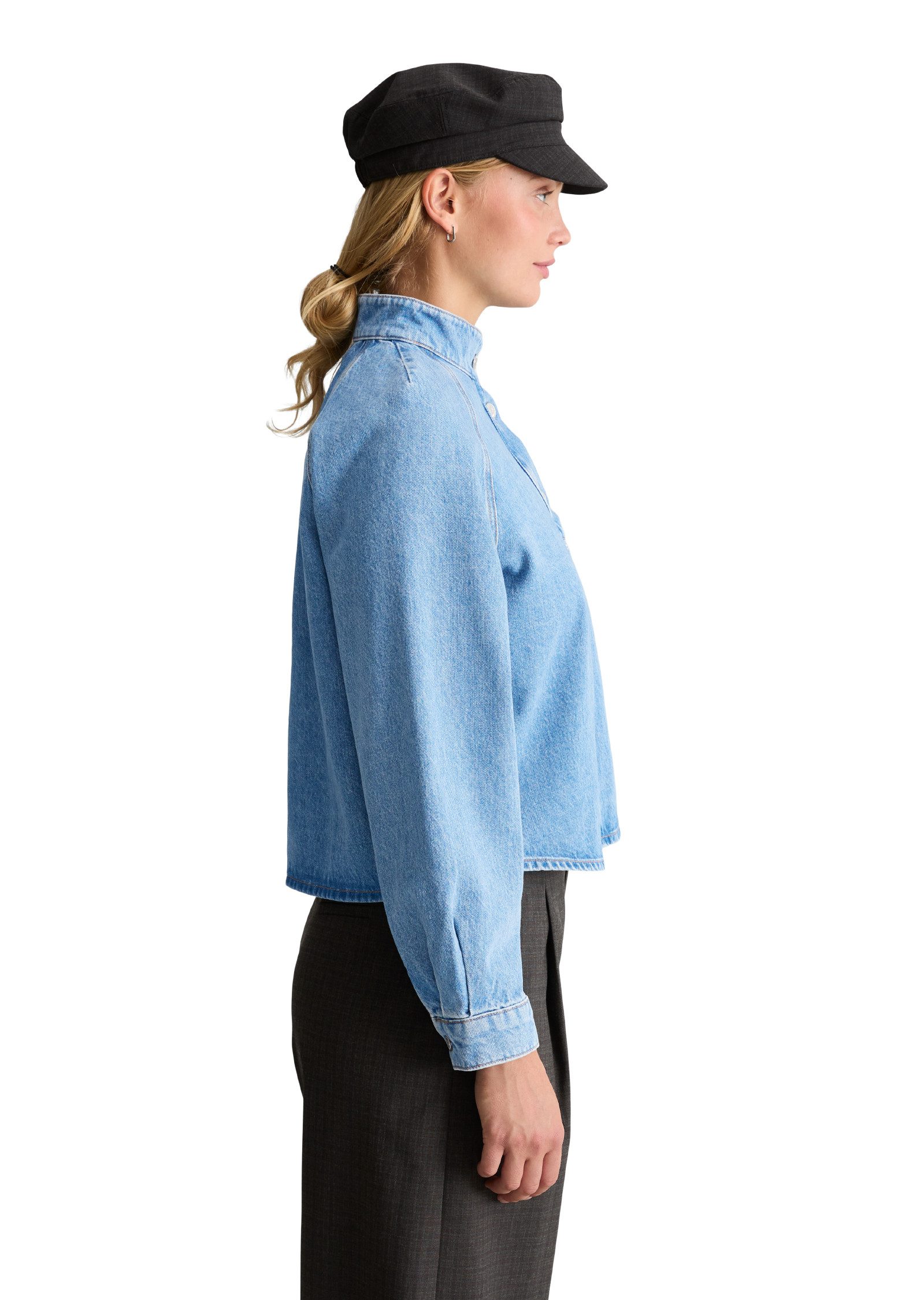 Marc O'Polo DENIM Jeansbluse aus reiner Bio-Baumwolle – Bild 2 von 5