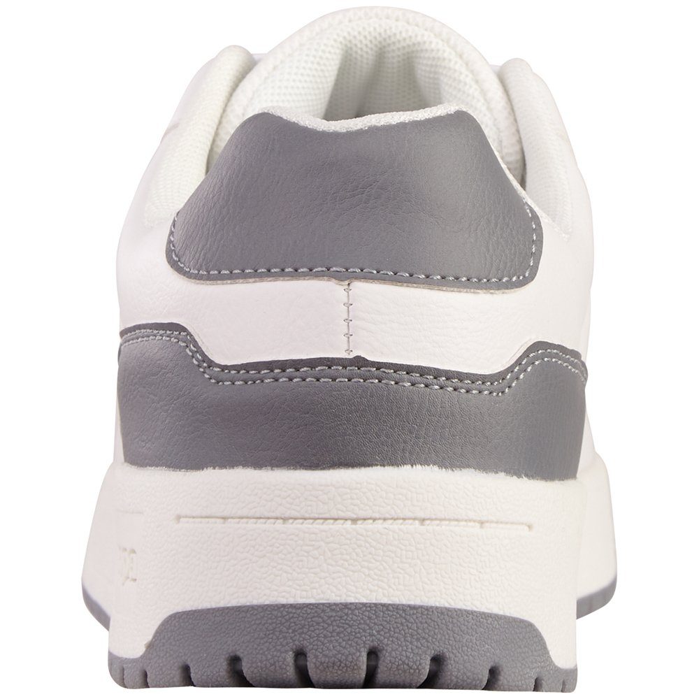 white-grey mit Sneaker herausnehmbarer Kappa Innensohle