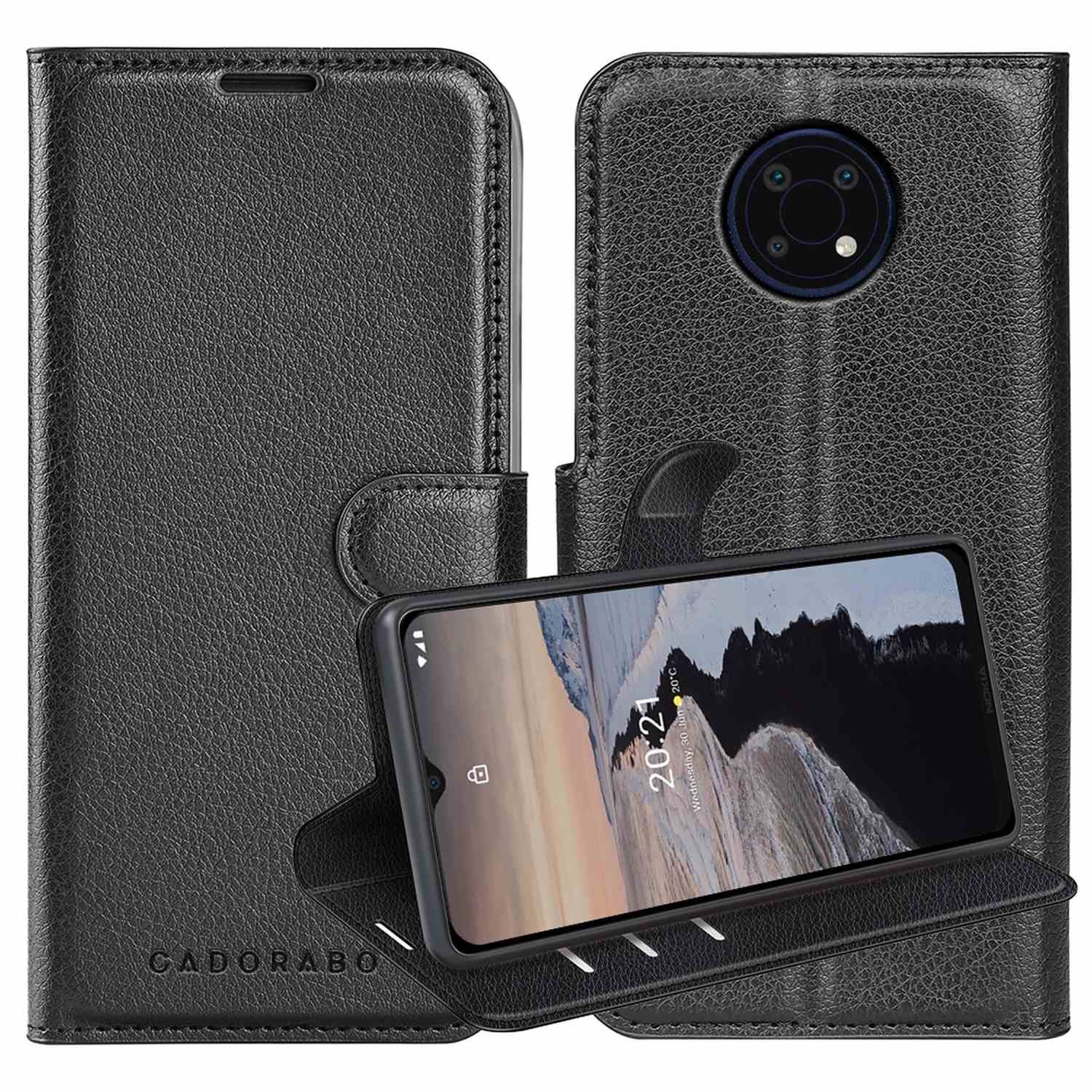 Cadorabo Handyhülle für Nokia G10 / G20 Hülle Nokia G10 / G20, Hülle Schutzhülle mit Standfunktion, Kartenfach und Magnetverschluss