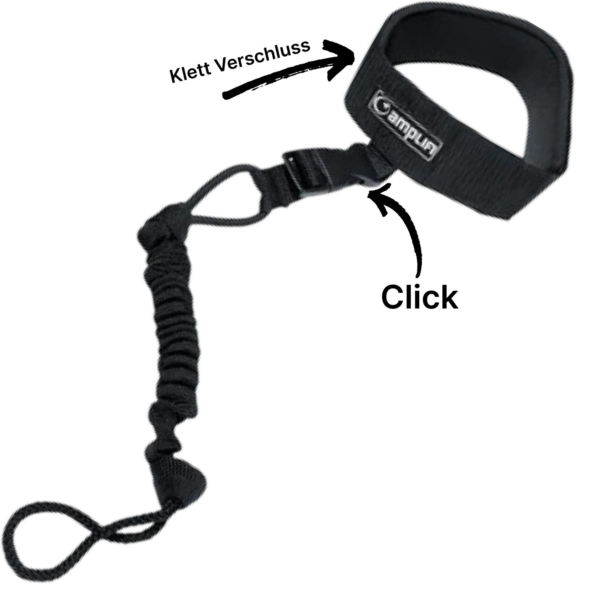 Amplifi Ski- und Snowboardträger Amplifi Web Leash Pro Snowboard Snowscooter Safty Sicherungsseil Blk