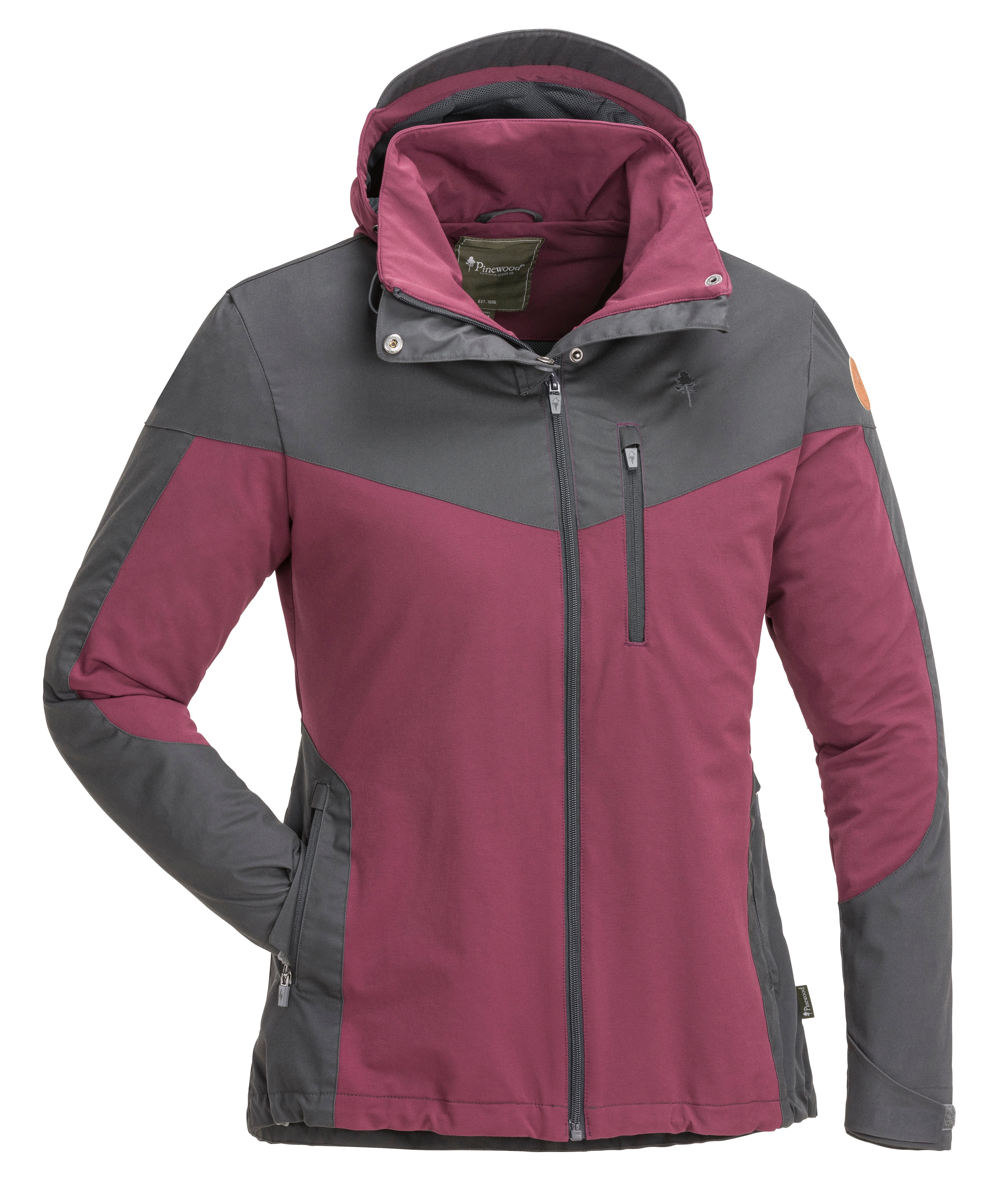 Pinewood Outdoorjacke FINNVEDEN HYBRID CS Damen-Funktionsjacke, Trekkingjacke, Wanderjacke auch in Großen Größen. mit abnehmbarer Kapuze