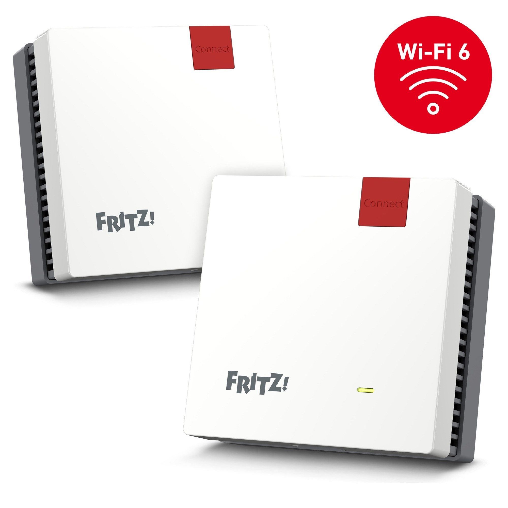 Fritz! FRITZ!Mesh Set 1600 2er-Set WLAN-Repeater, 2er-Mesh-Set, 2x Repeater 1200 AX, Wi-Fi 6 3.000 MBit/s, Gigabit