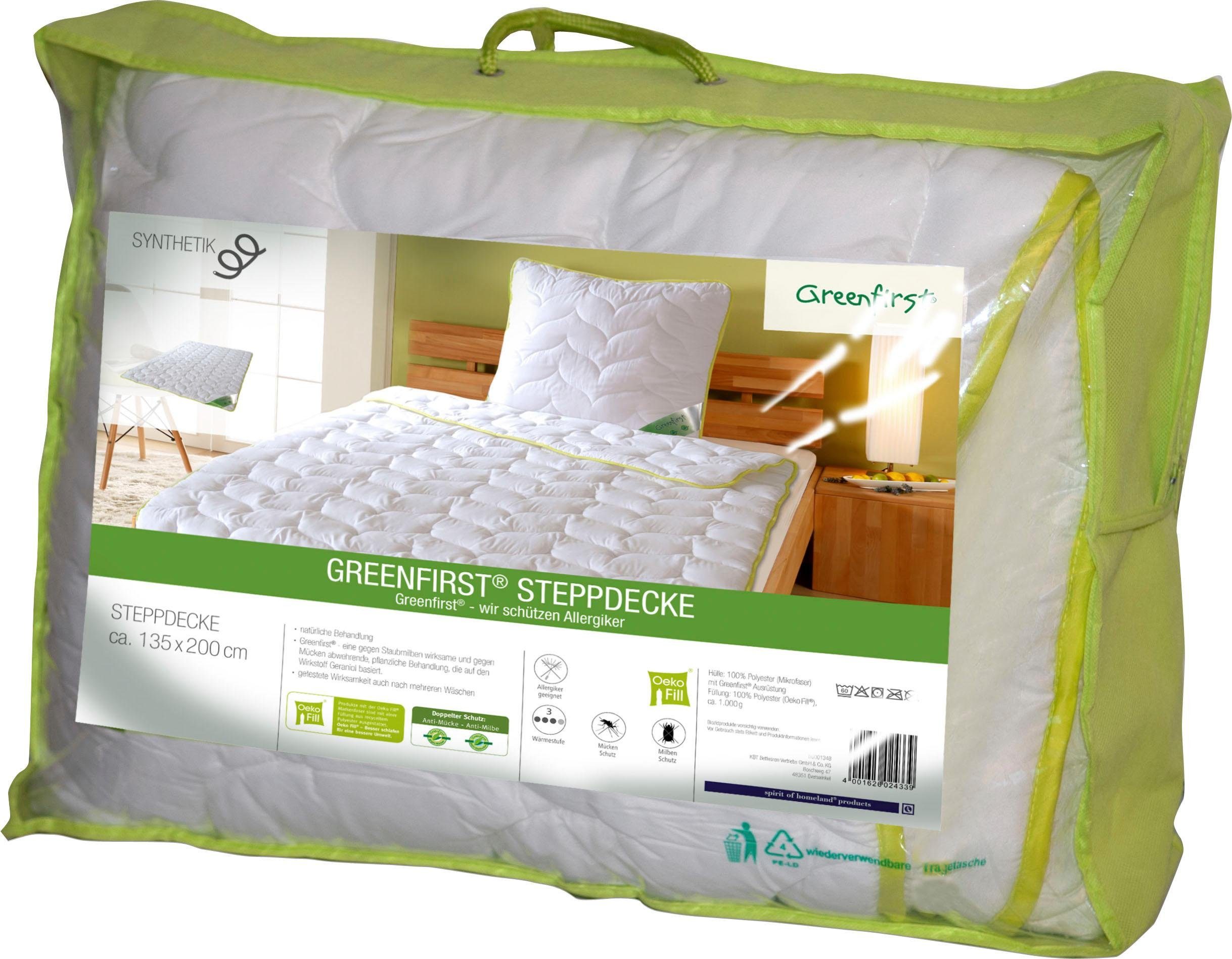 KBT Bettwaren Microfaserbettdecke Greenfirst Anti-Milbe und günstig online kaufen